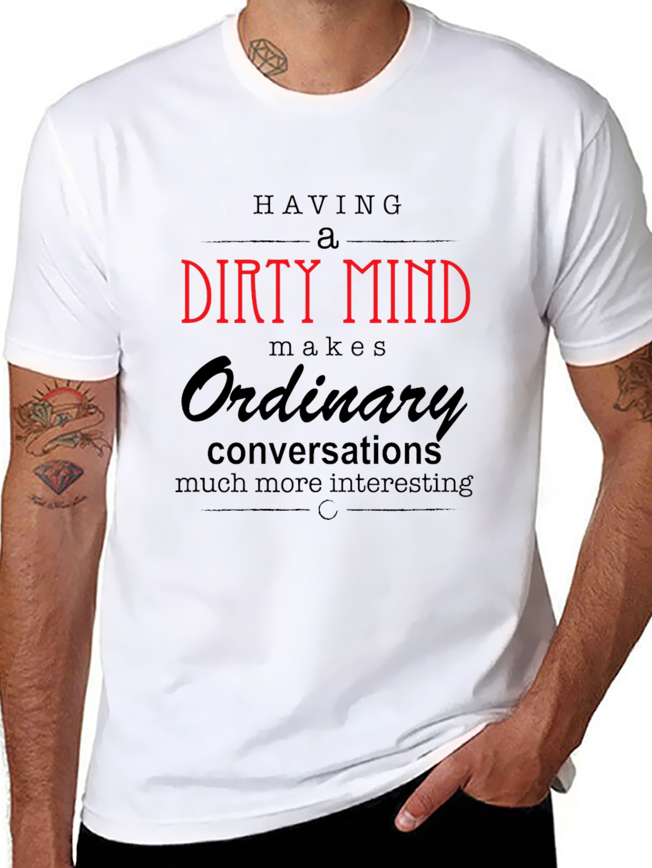 Having a Dirty Mind Graphic T-Shirt