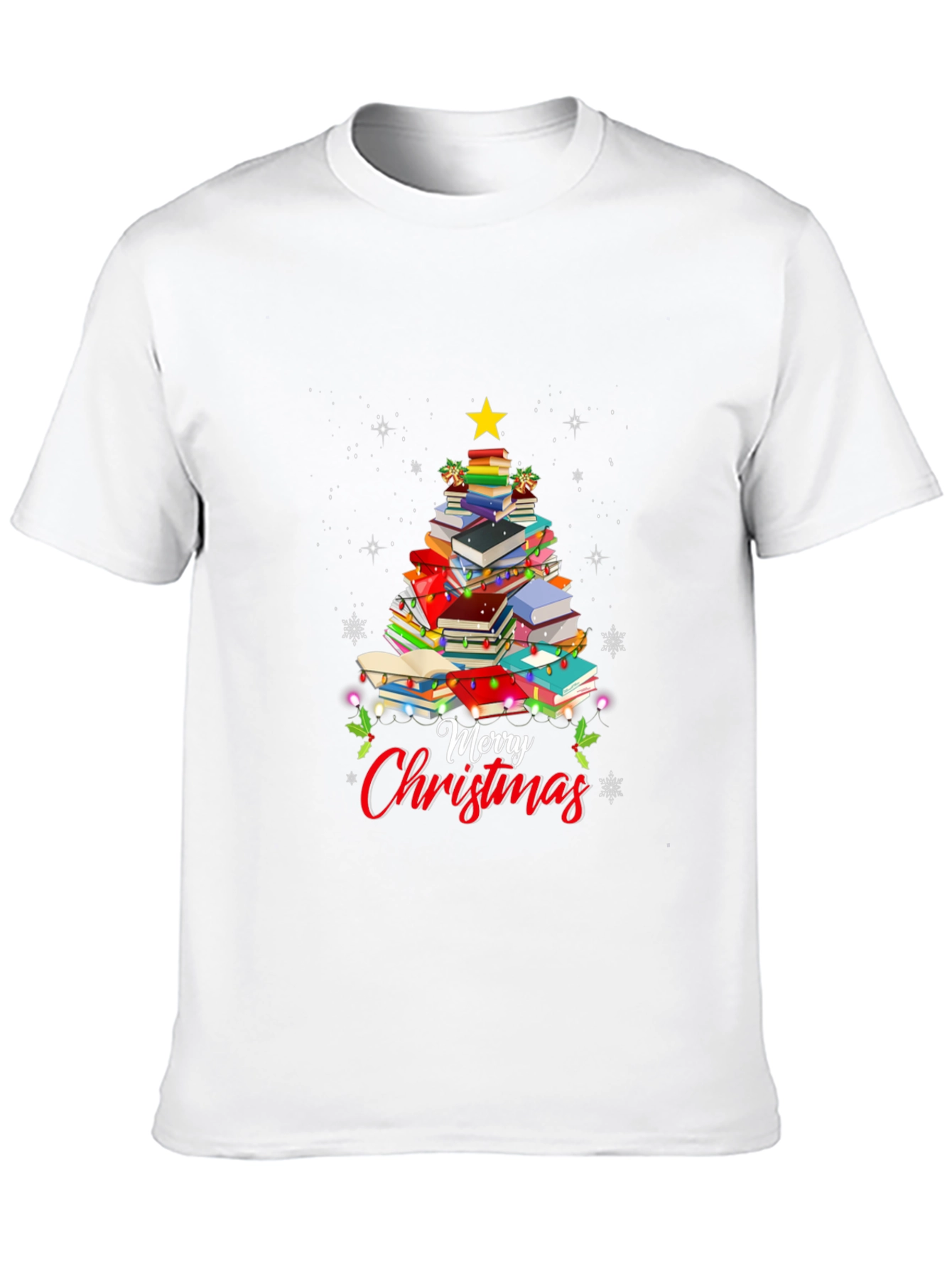 Book Christmas Tree T-Shirt