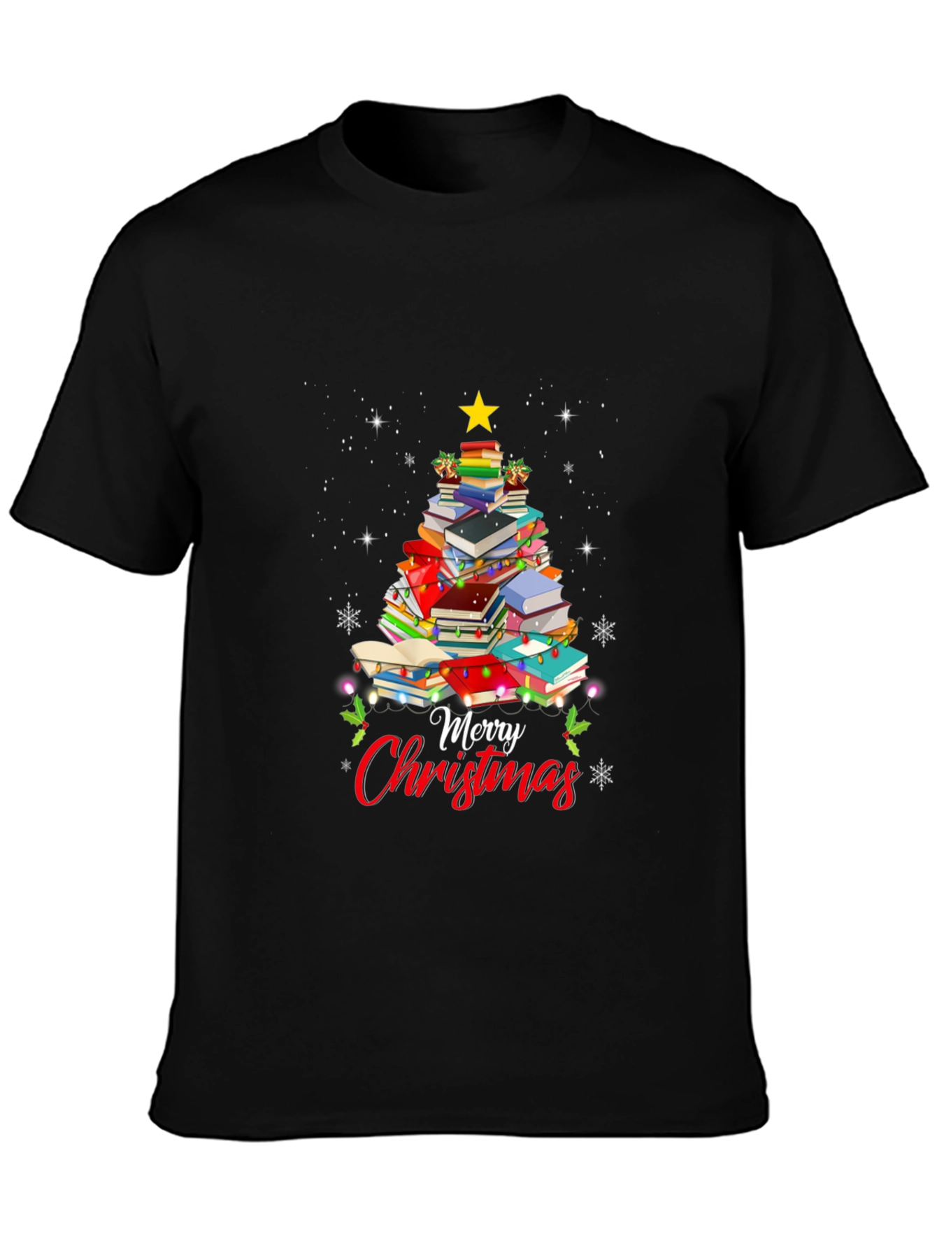 Book Christmas Tree T-Shirt