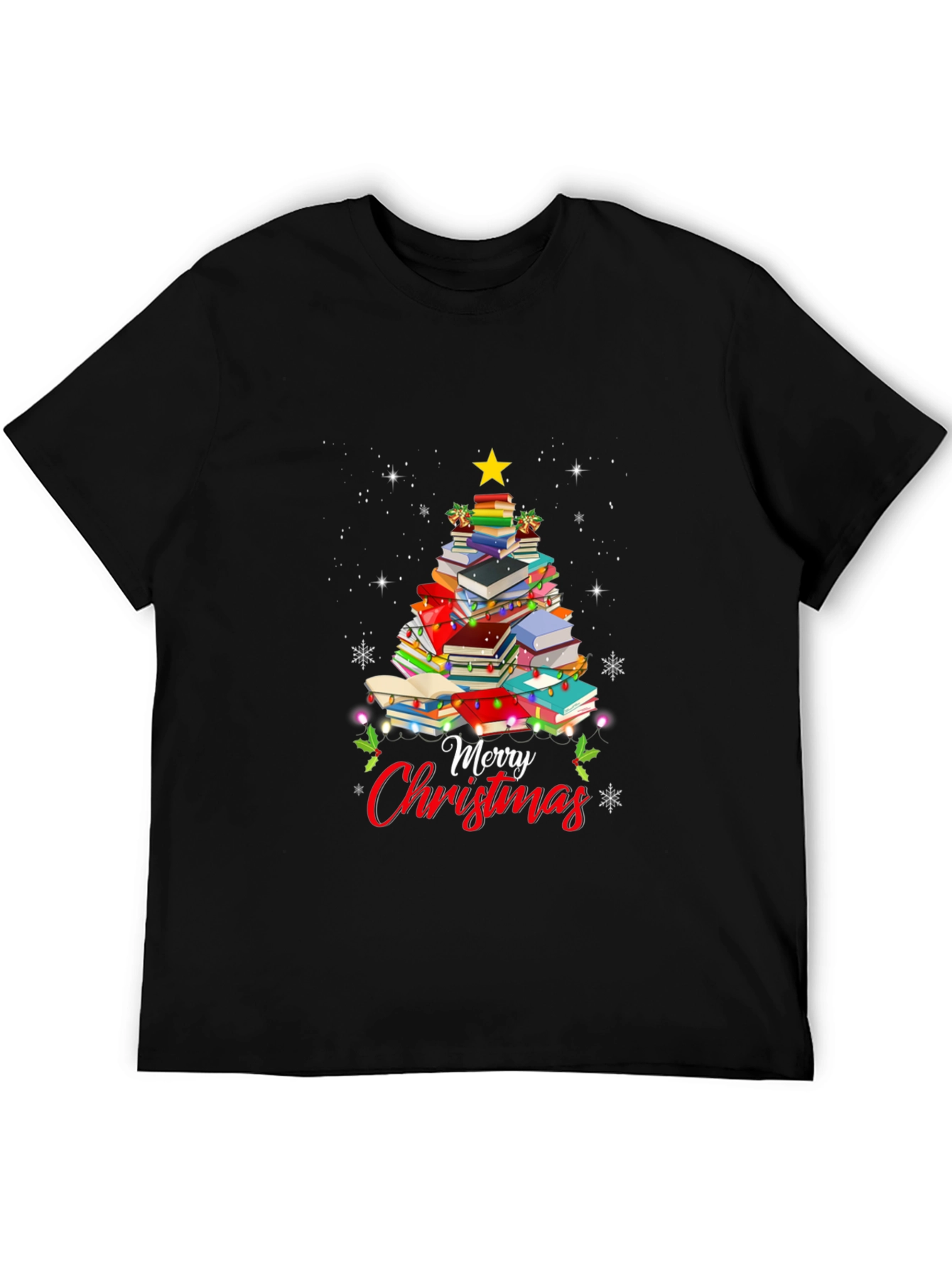 Book Christmas Tree T-Shirt