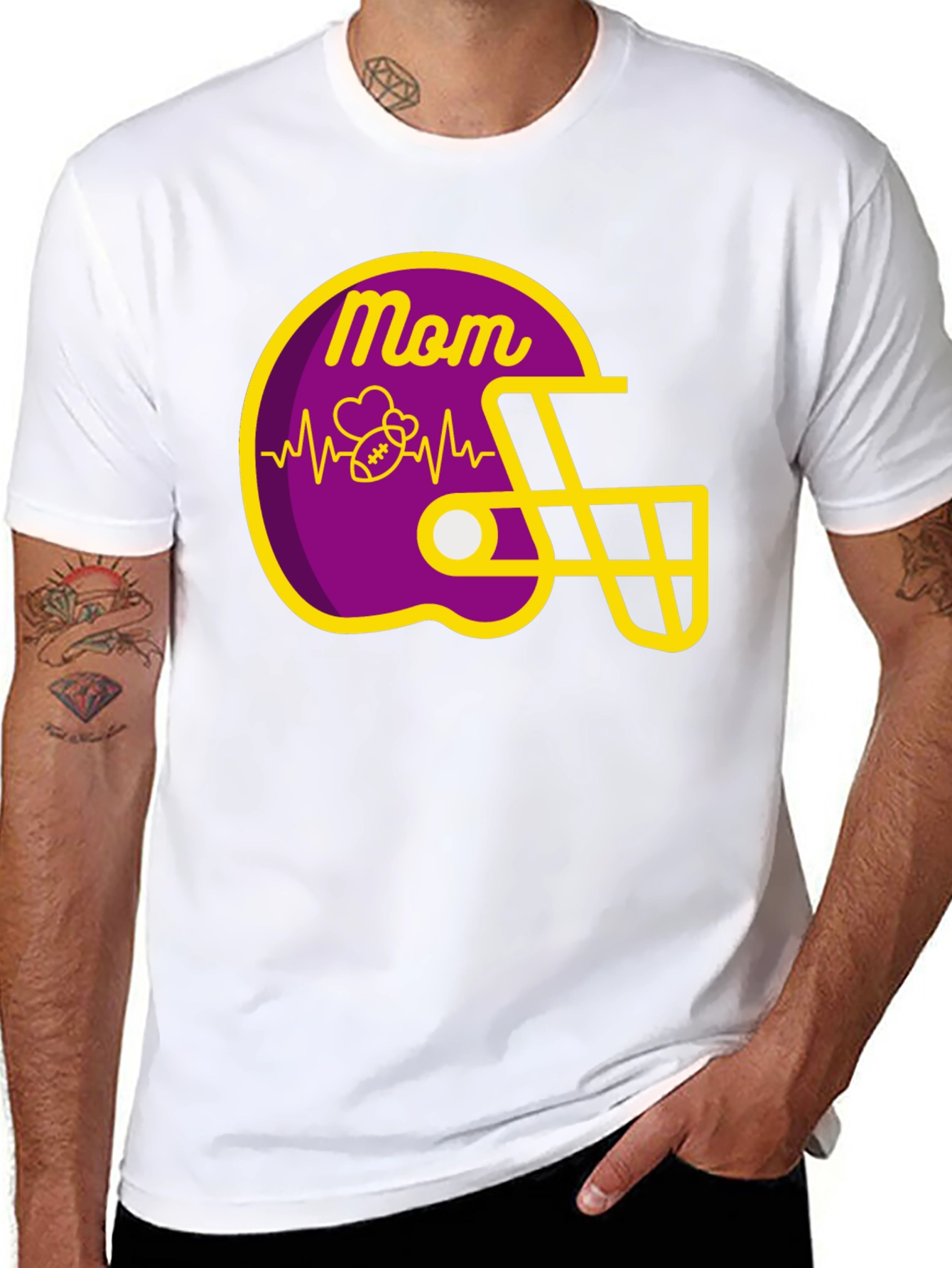 Football Mom Graphic T-Shirt