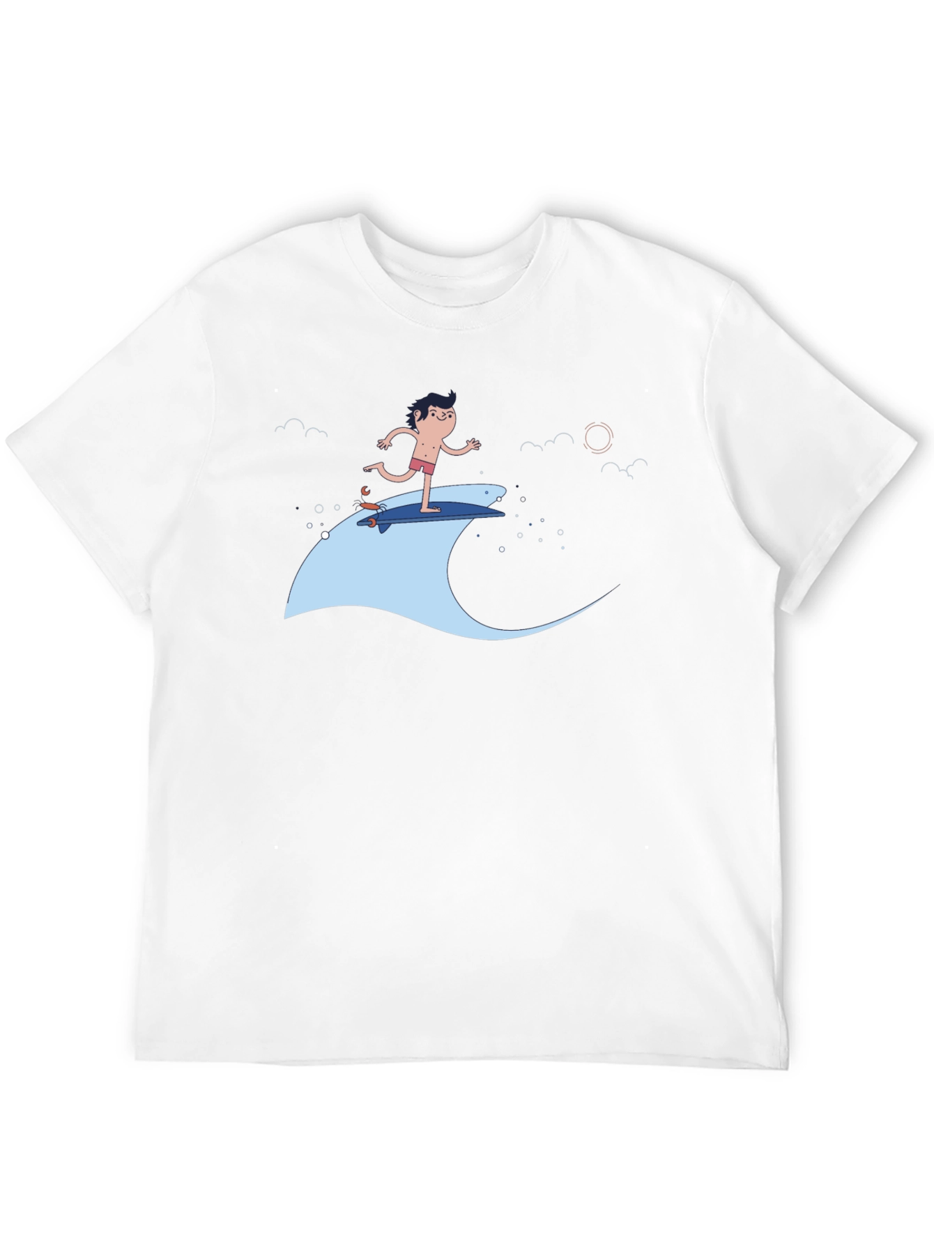 Surfer Dude Black T-Shirt - Cool Graphic Tee