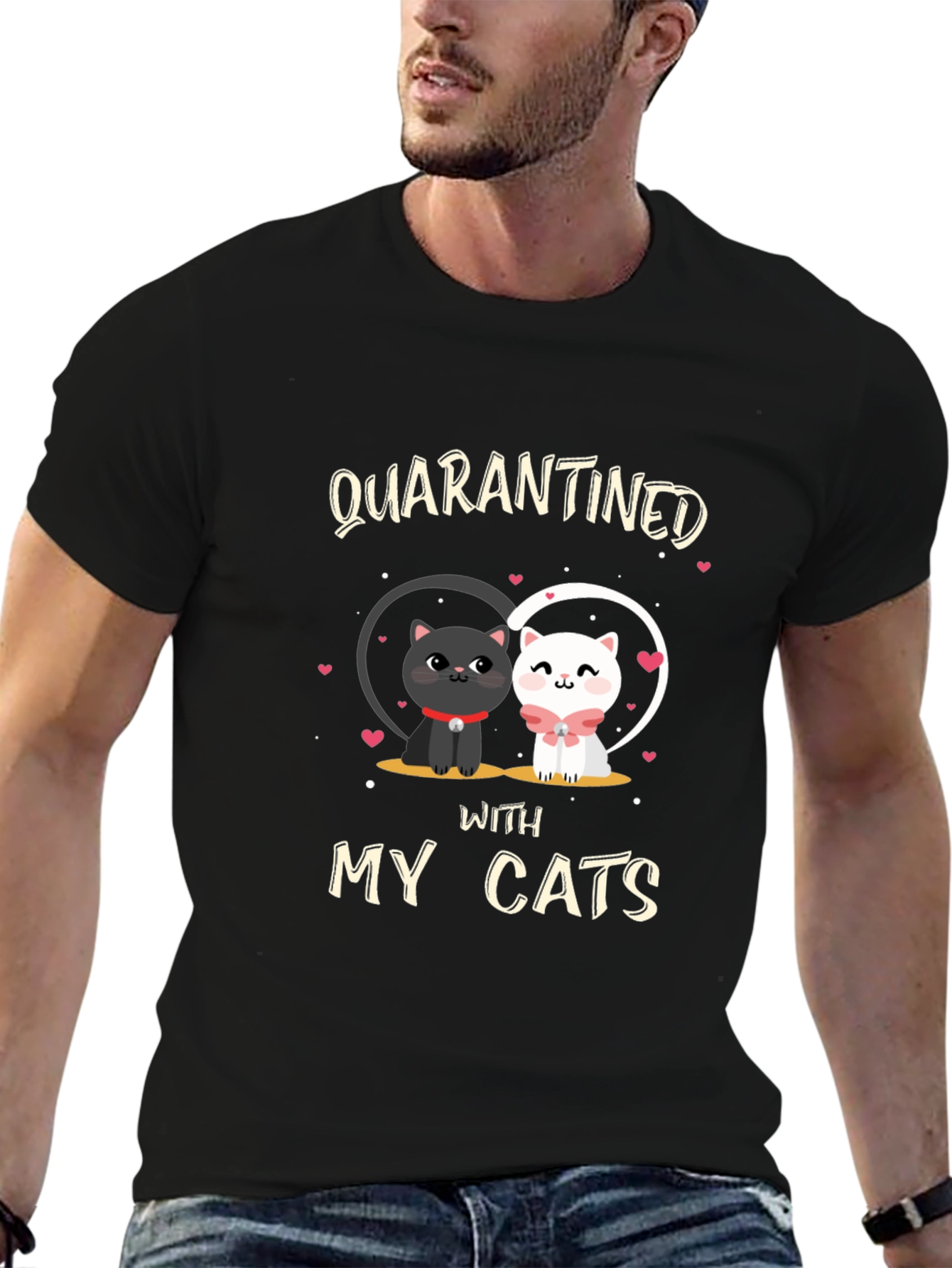 Quarantined With My Cats T-Shirt