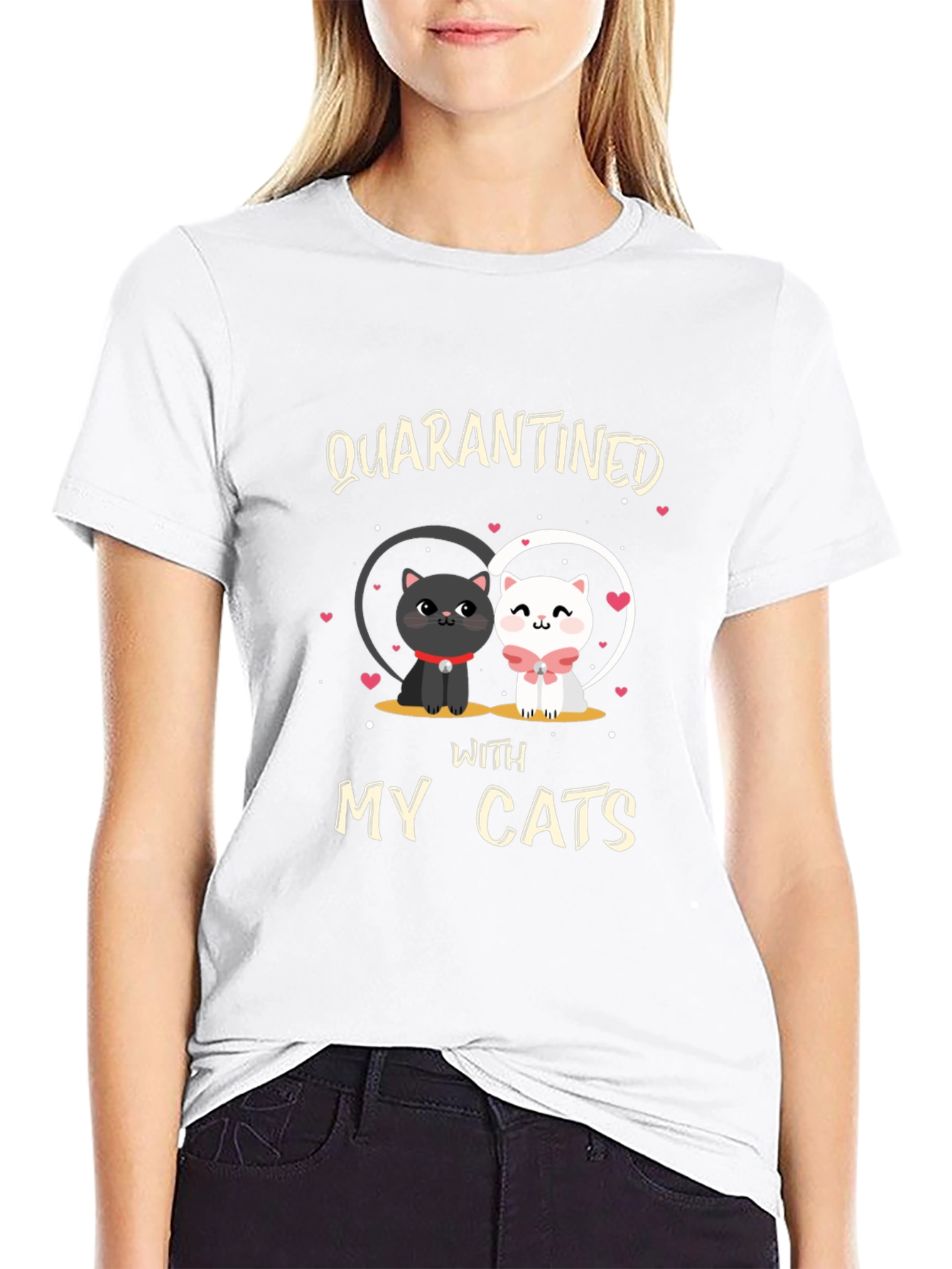 Quarantined With My Cats T-Shirt