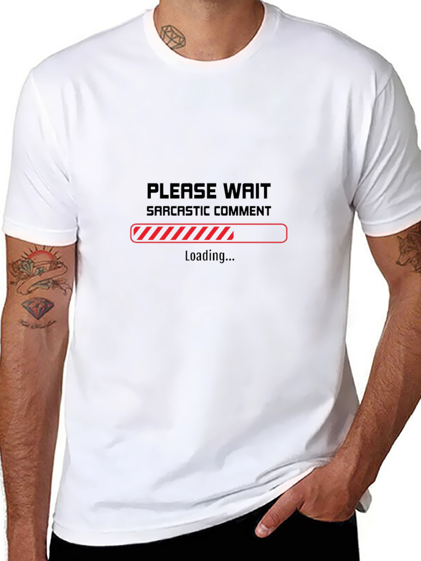 Sarcastic Comment Loading Funny Graphic Tee