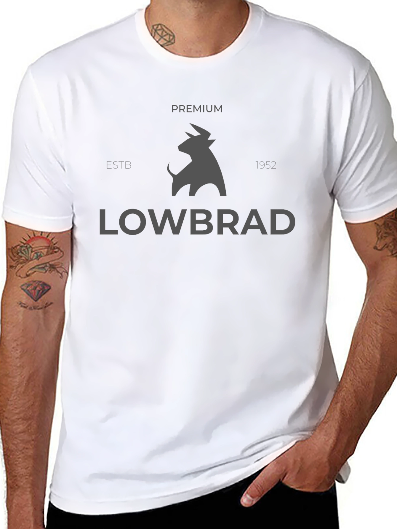 Lowbrad Premium Black T-Shirt