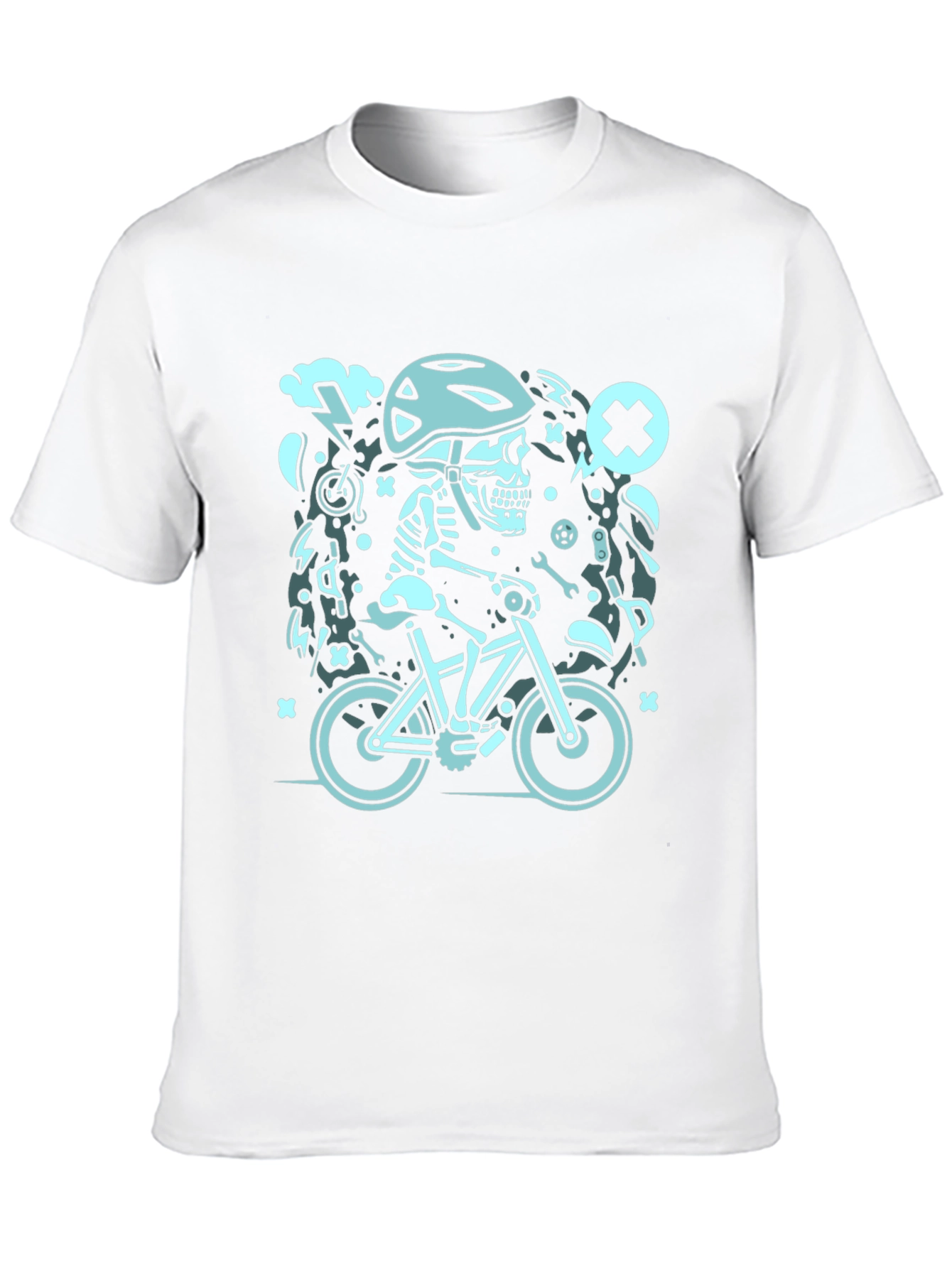 Skeleton Biker Graphic Tee