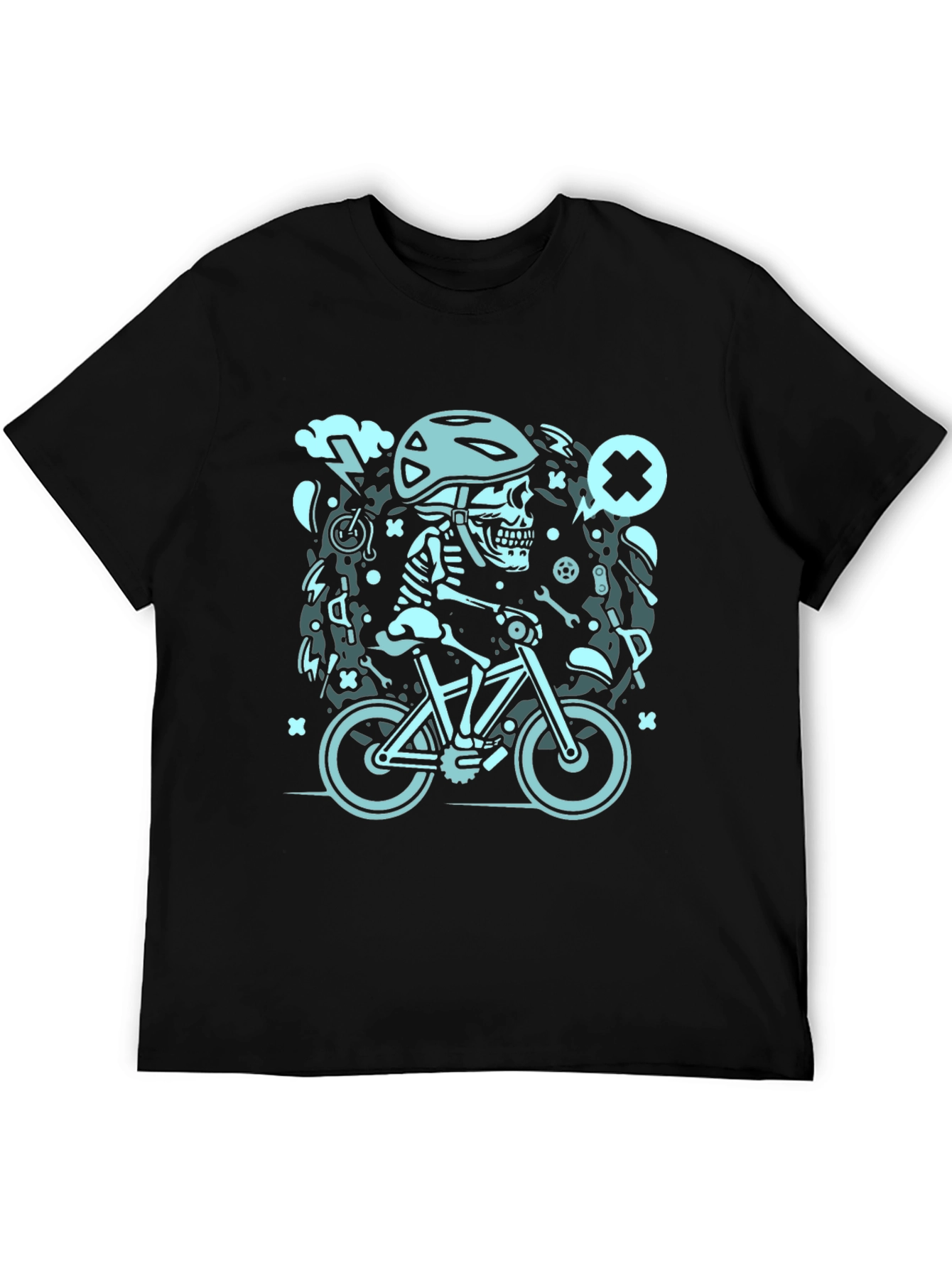 Skeleton Biker Graphic Tee