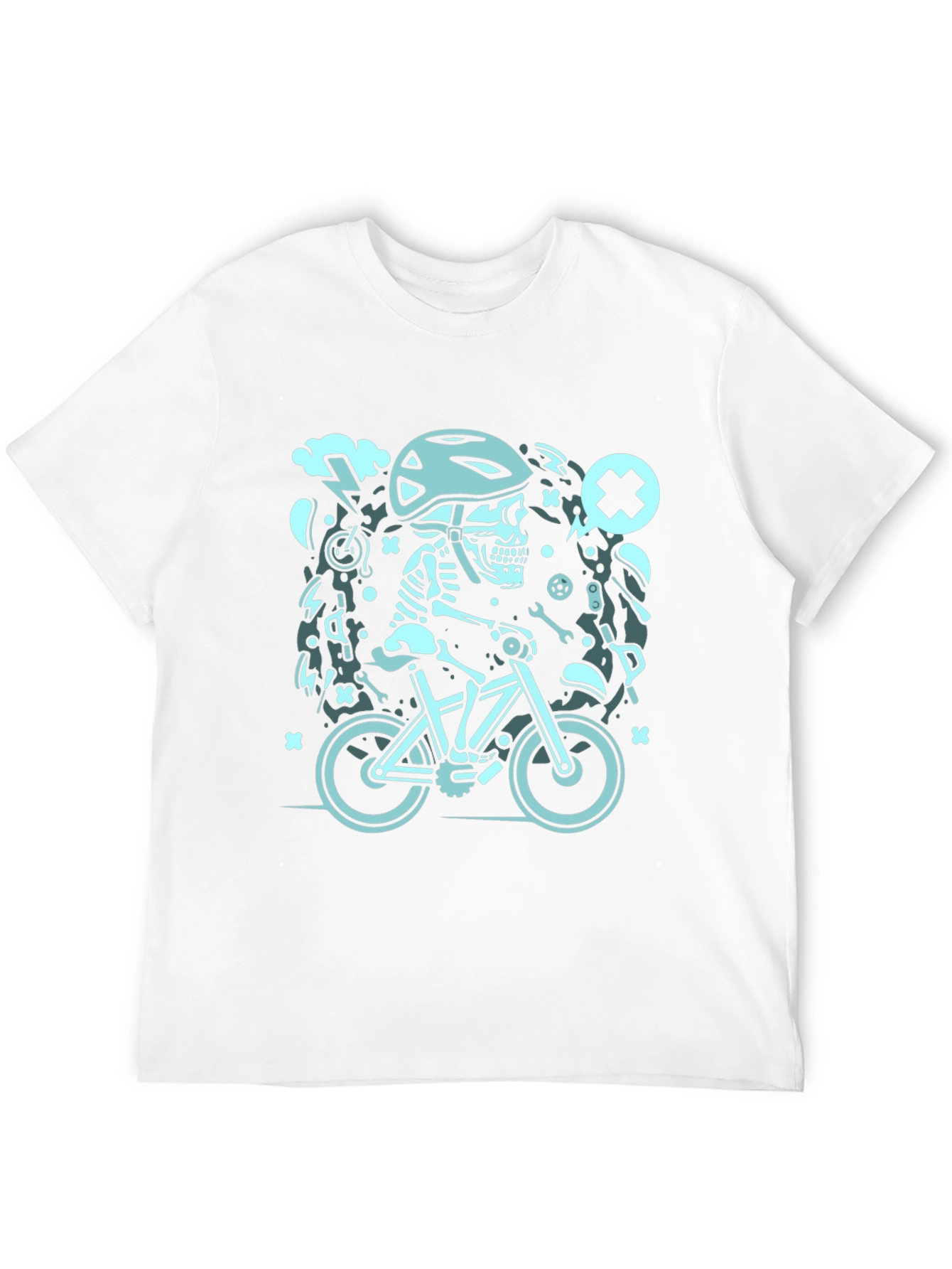 Skeleton Biker Graphic Tee