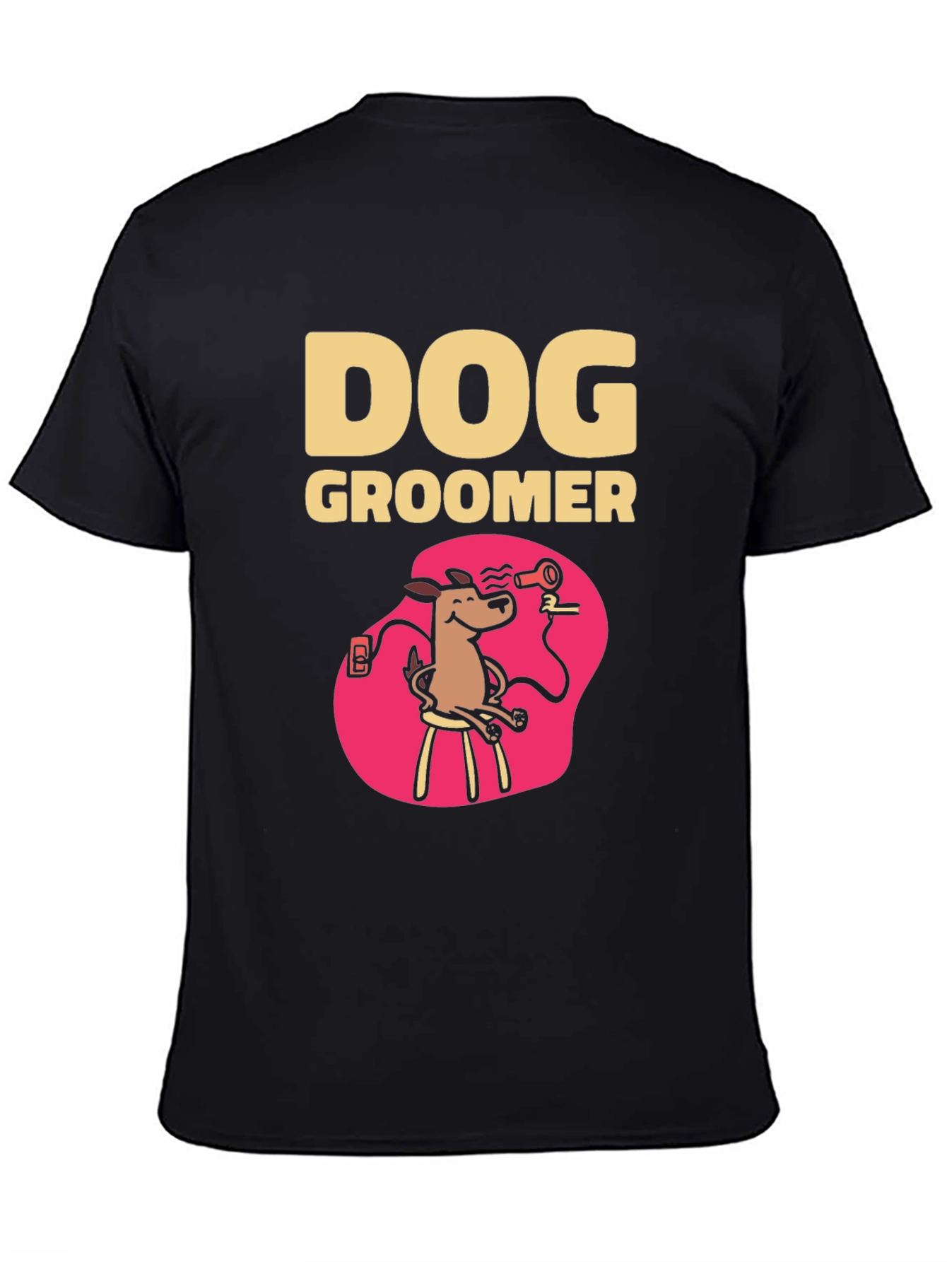 Dog Groomer T-Shirt - Cartoon Style