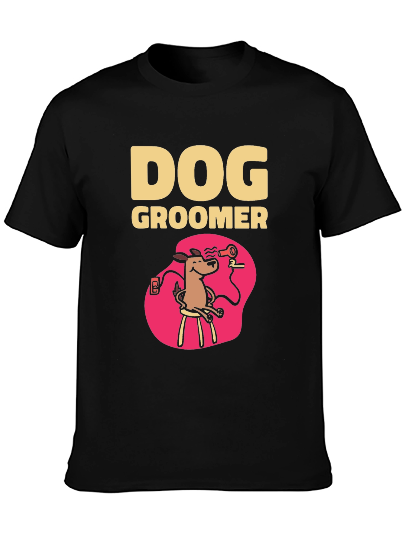 Dog Groomer T-Shirt - Cartoon Style