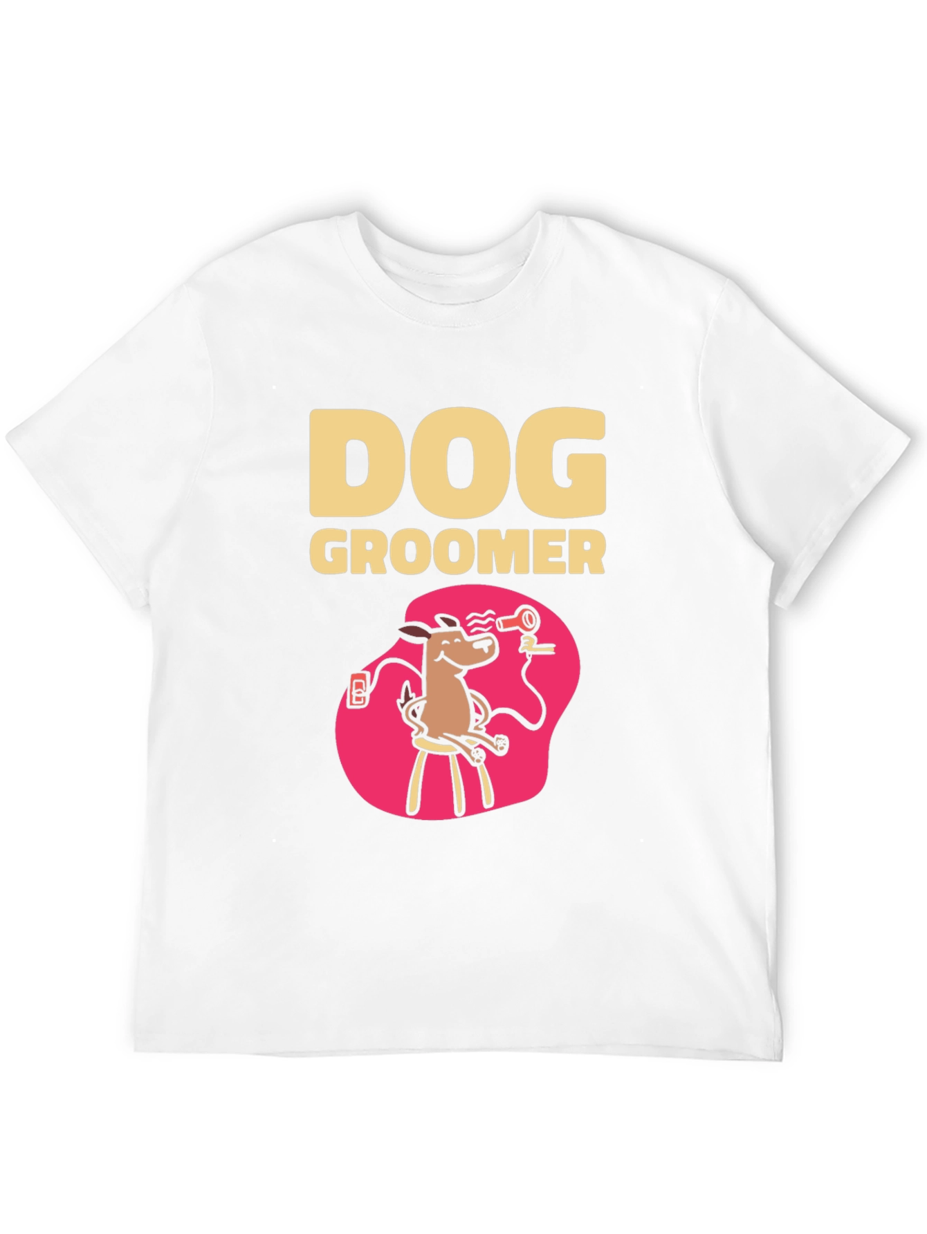 Dog Groomer T-Shirt - Cartoon Style
