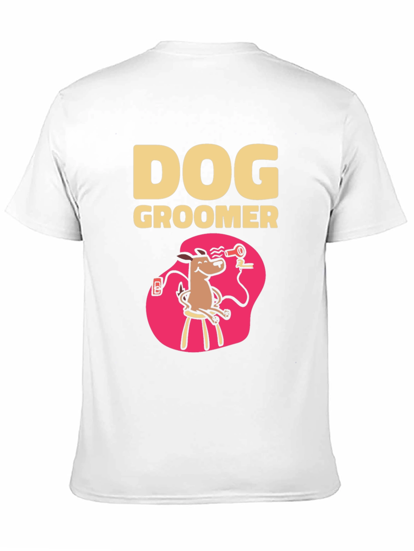 Dog Groomer T-Shirt - Cartoon Style