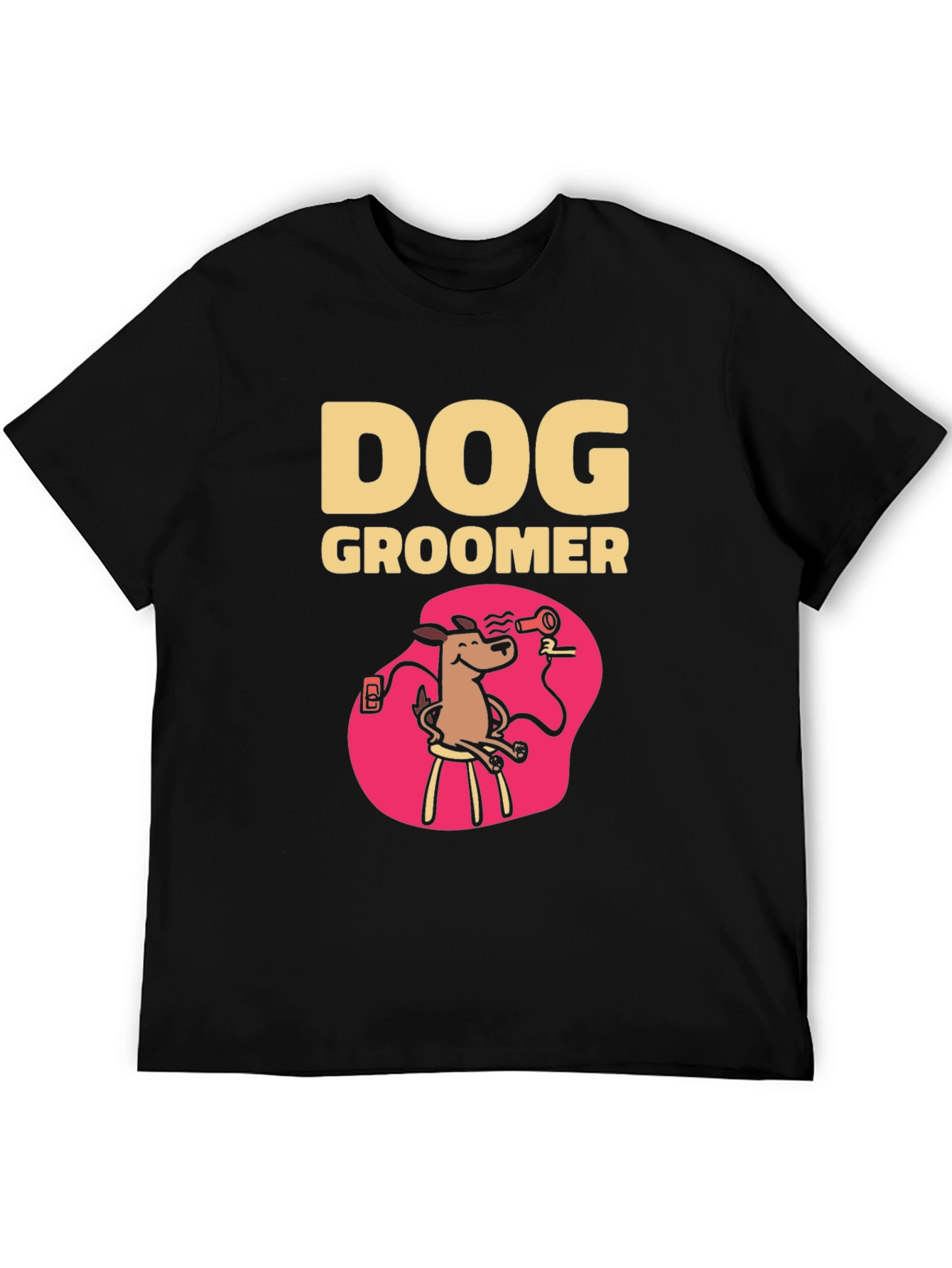 Dog Groomer T-Shirt - Cartoon Style
