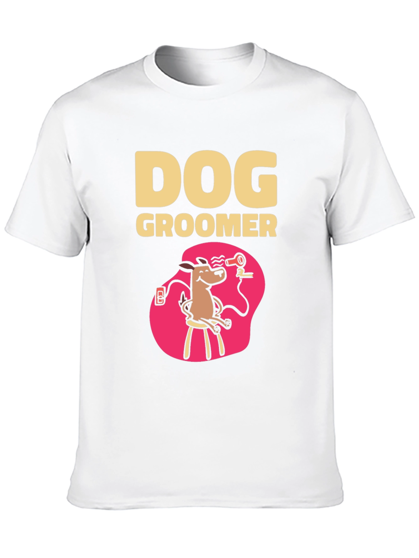 Dog Groomer T-Shirt - Cartoon Style