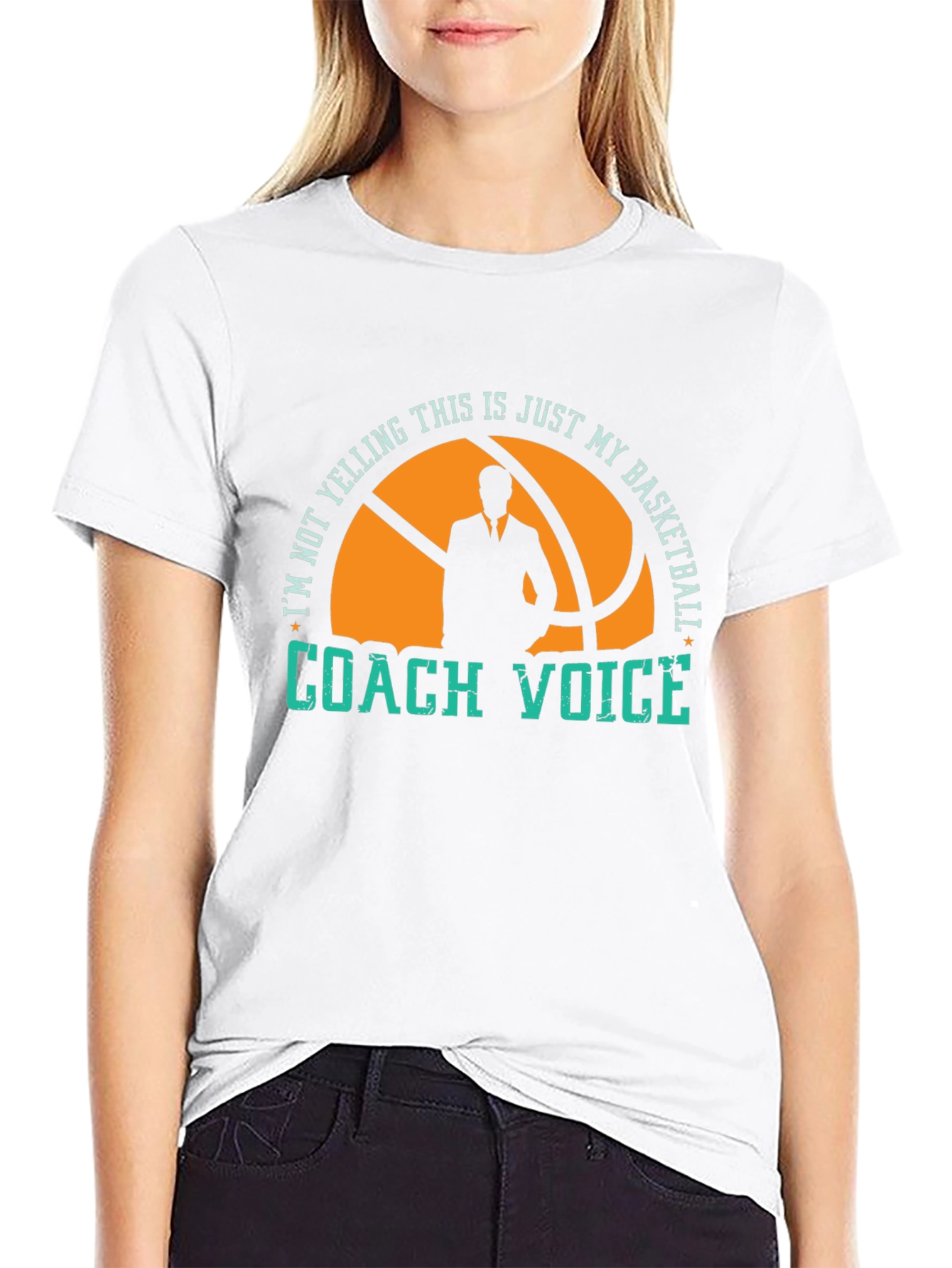 Basketball Coach Voice Graphic Tee