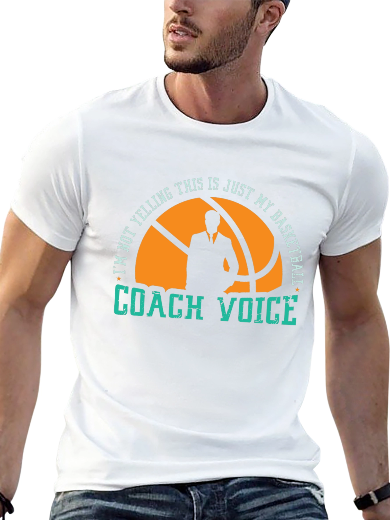 Basketball Coach Voice Graphic Tee