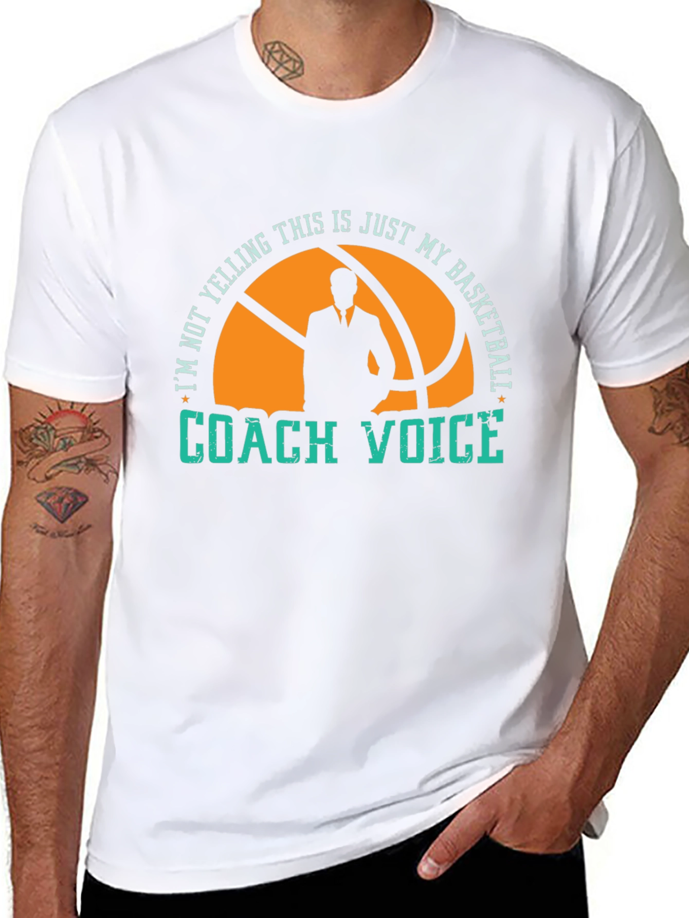 Basketball Coach Voice Graphic Tee