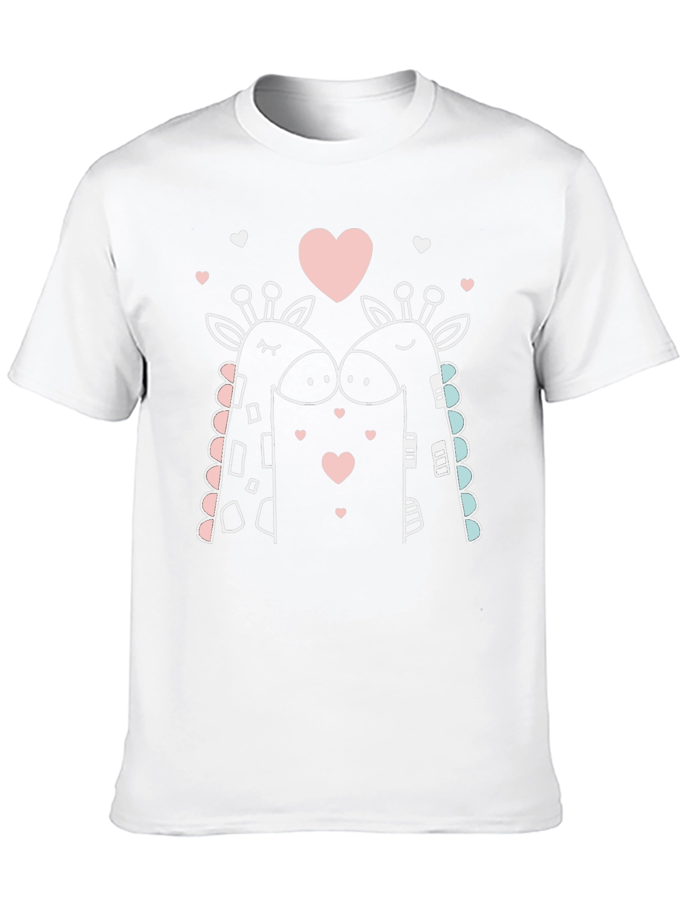 Giraffe Love T-Shirt - Cute Valentines Day Tee