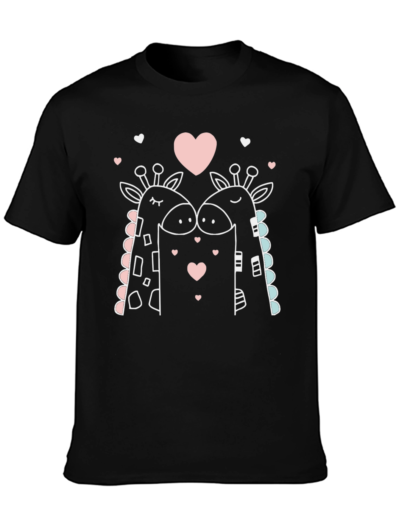 Giraffe Love T-Shirt - Cute Valentines Day Tee