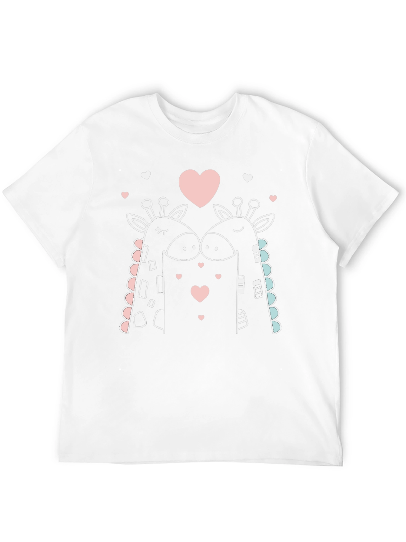 Giraffe Love T-Shirt - Cute Valentines Day Tee