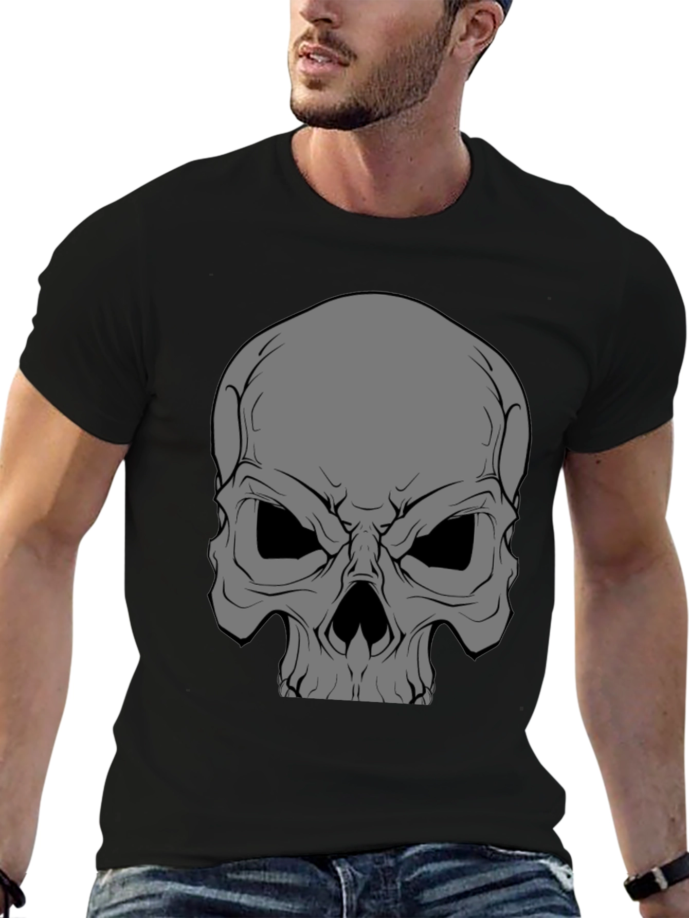 Skull Graphic Black T-Shirt