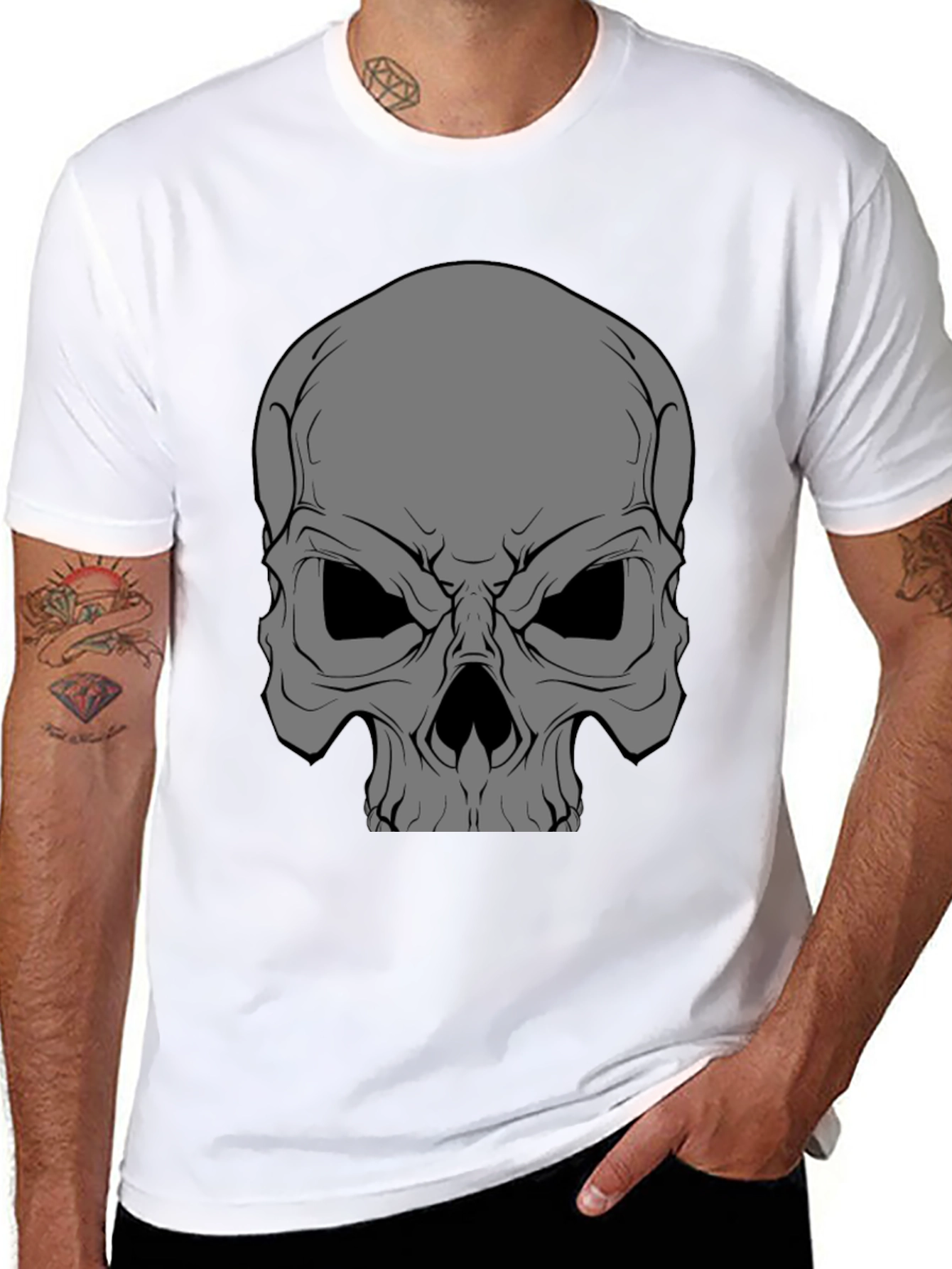 Skull Graphic Black T-Shirt