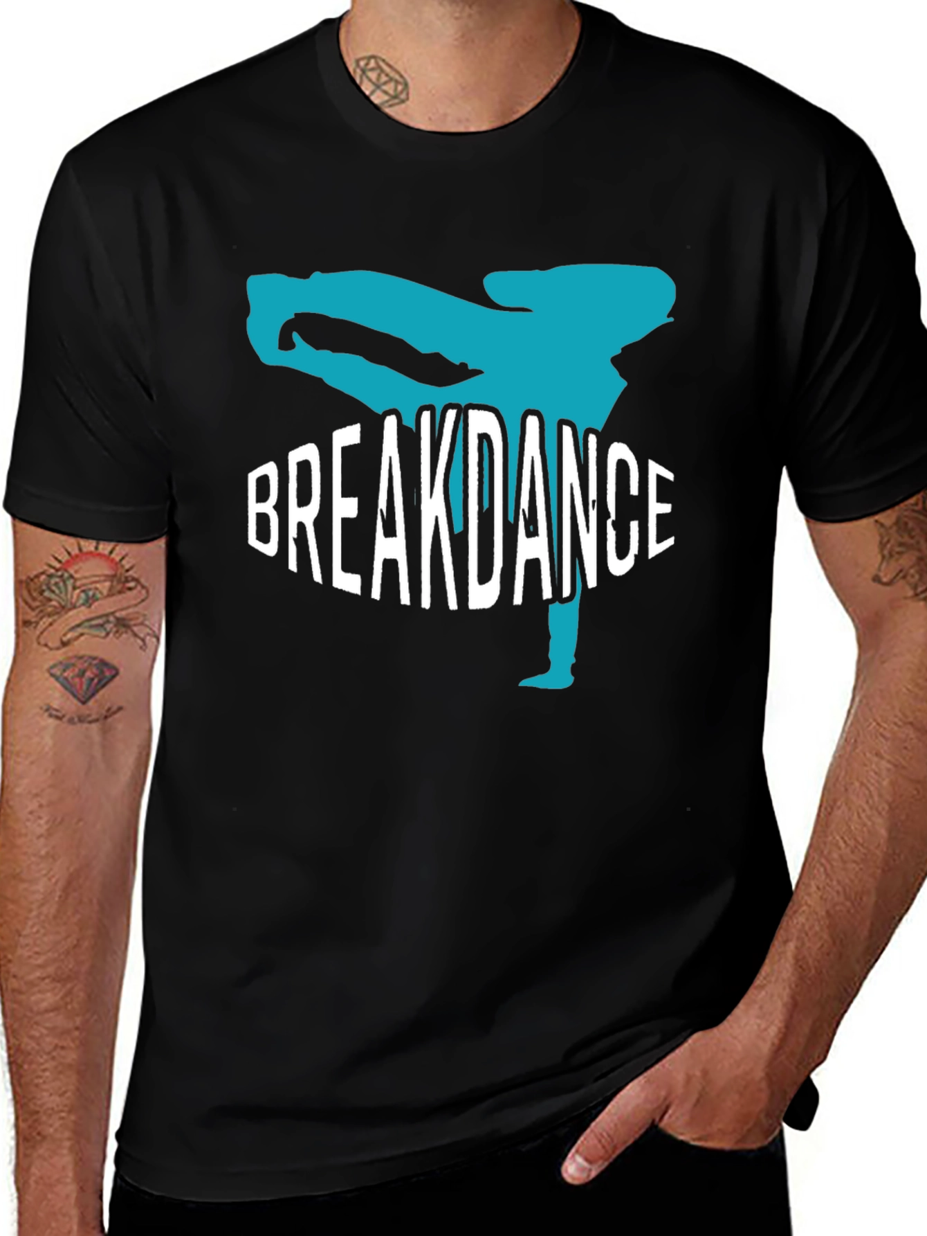 Breakdance Graphic Black T-Shirt