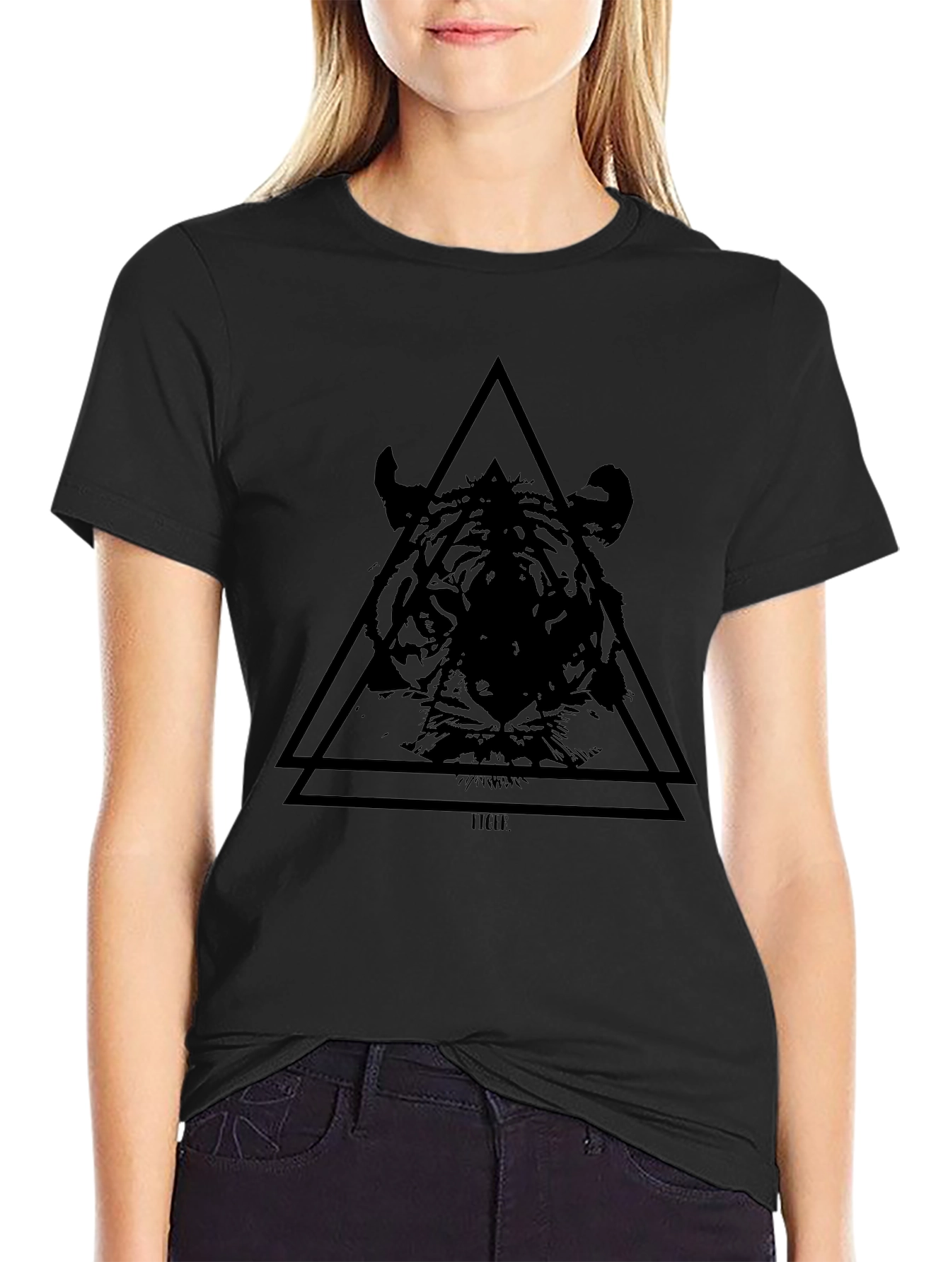 Black Tiger Graphic T-Shirt