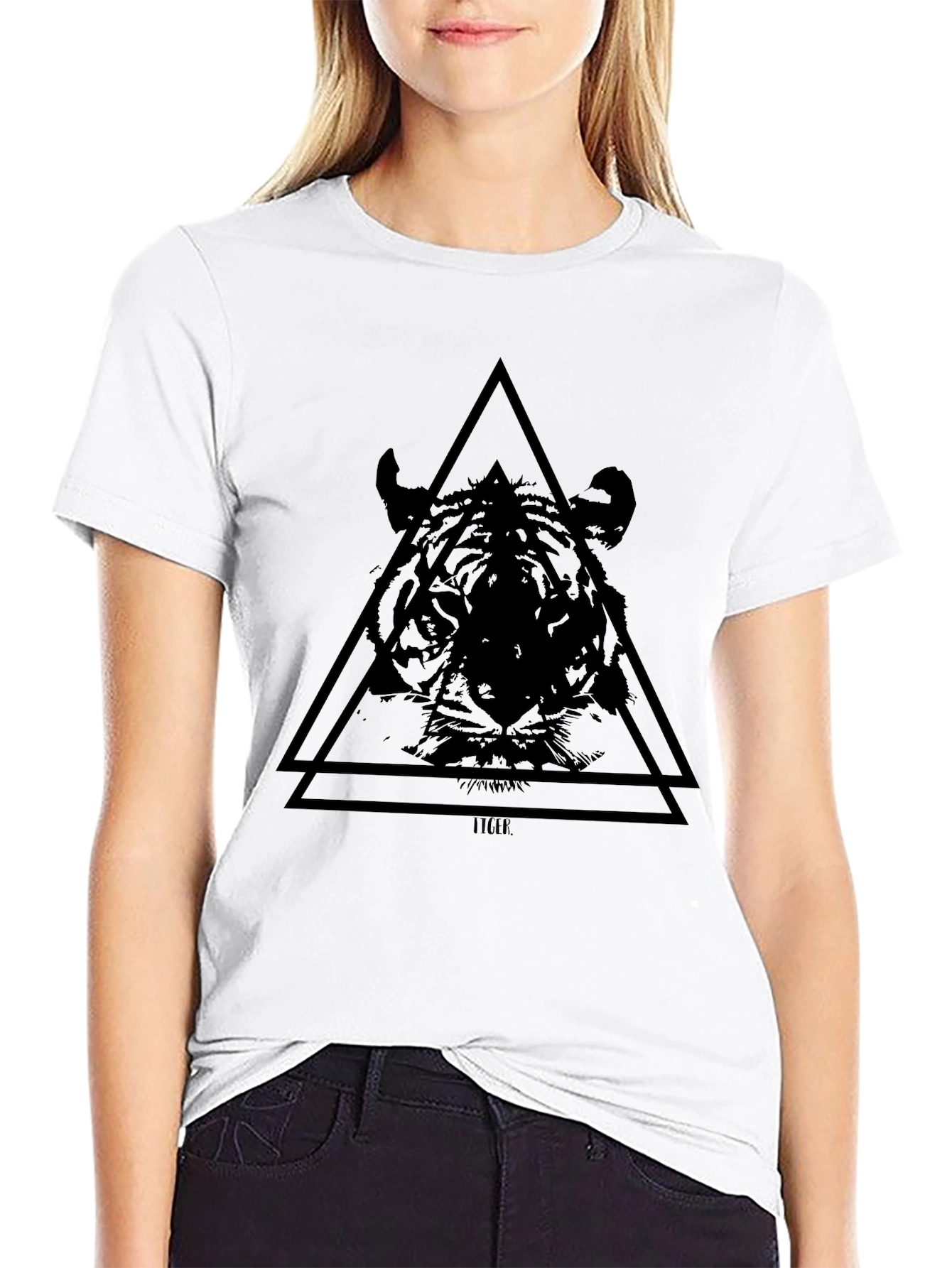 Black Tiger Graphic T-Shirt