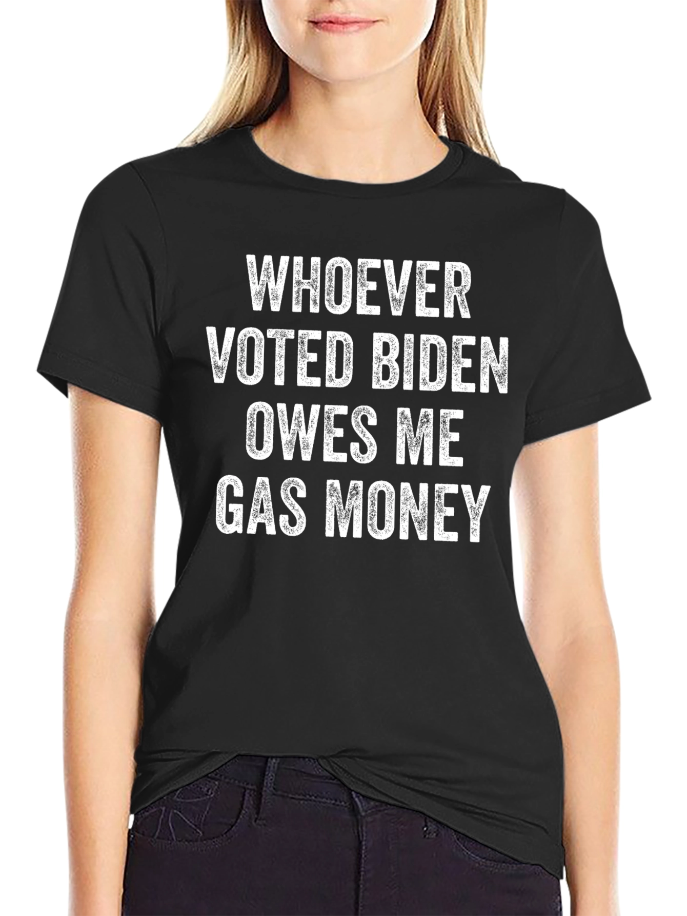 Whoever Voted Biden Owes Me Gas Money Graphic Tee