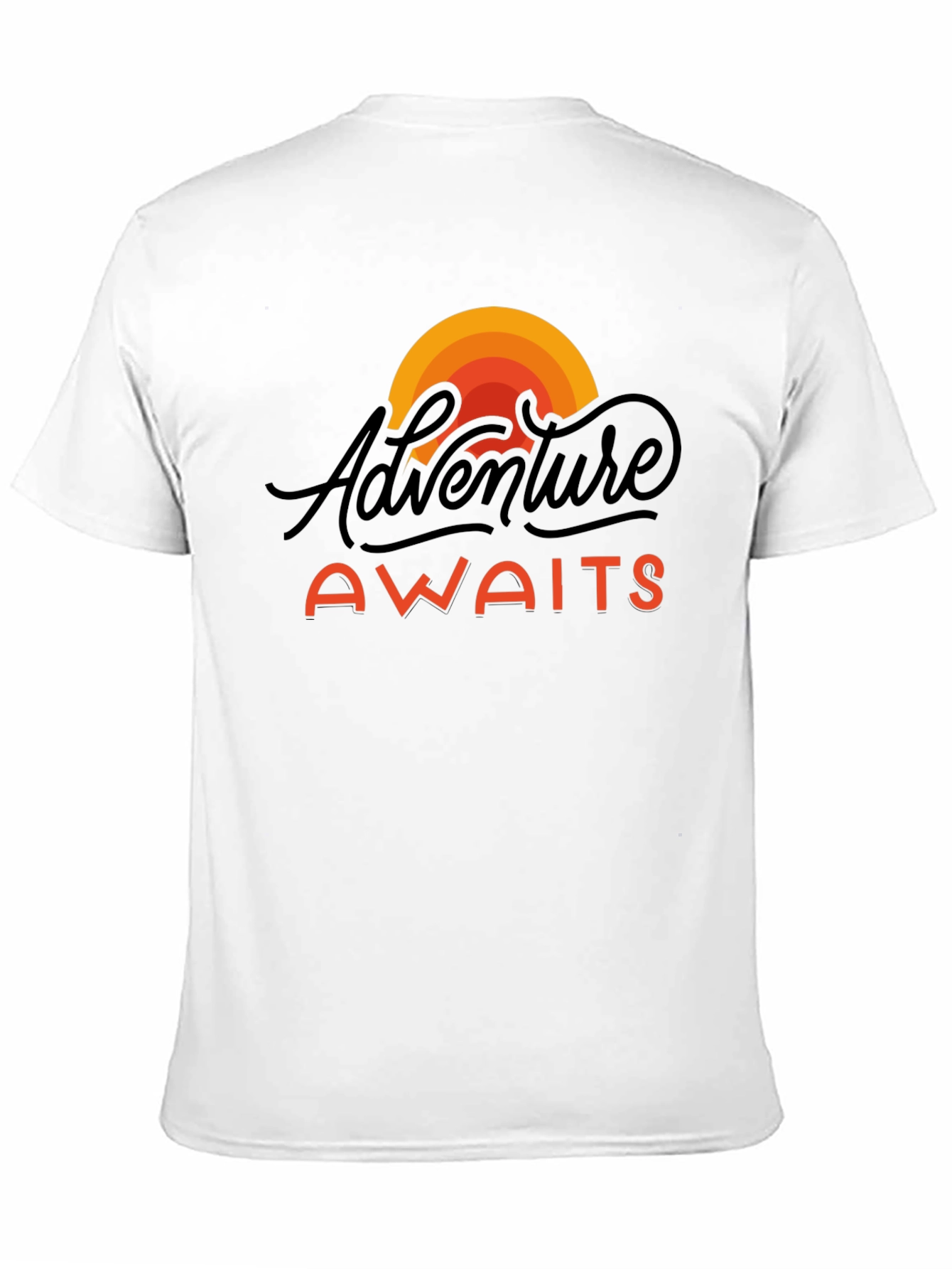 Adventure Awaits Graphic Tee - Black Unisex T-Shirt