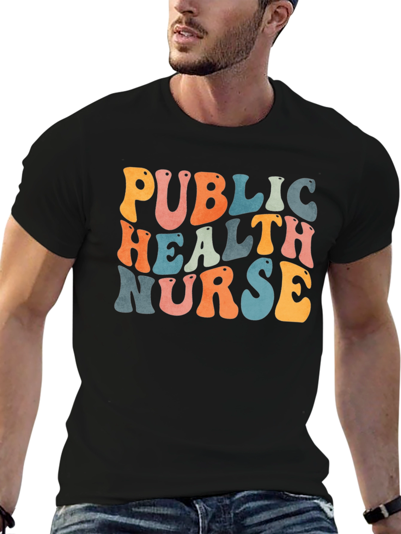 Public Health Nurse T-Shirt - Retro Style