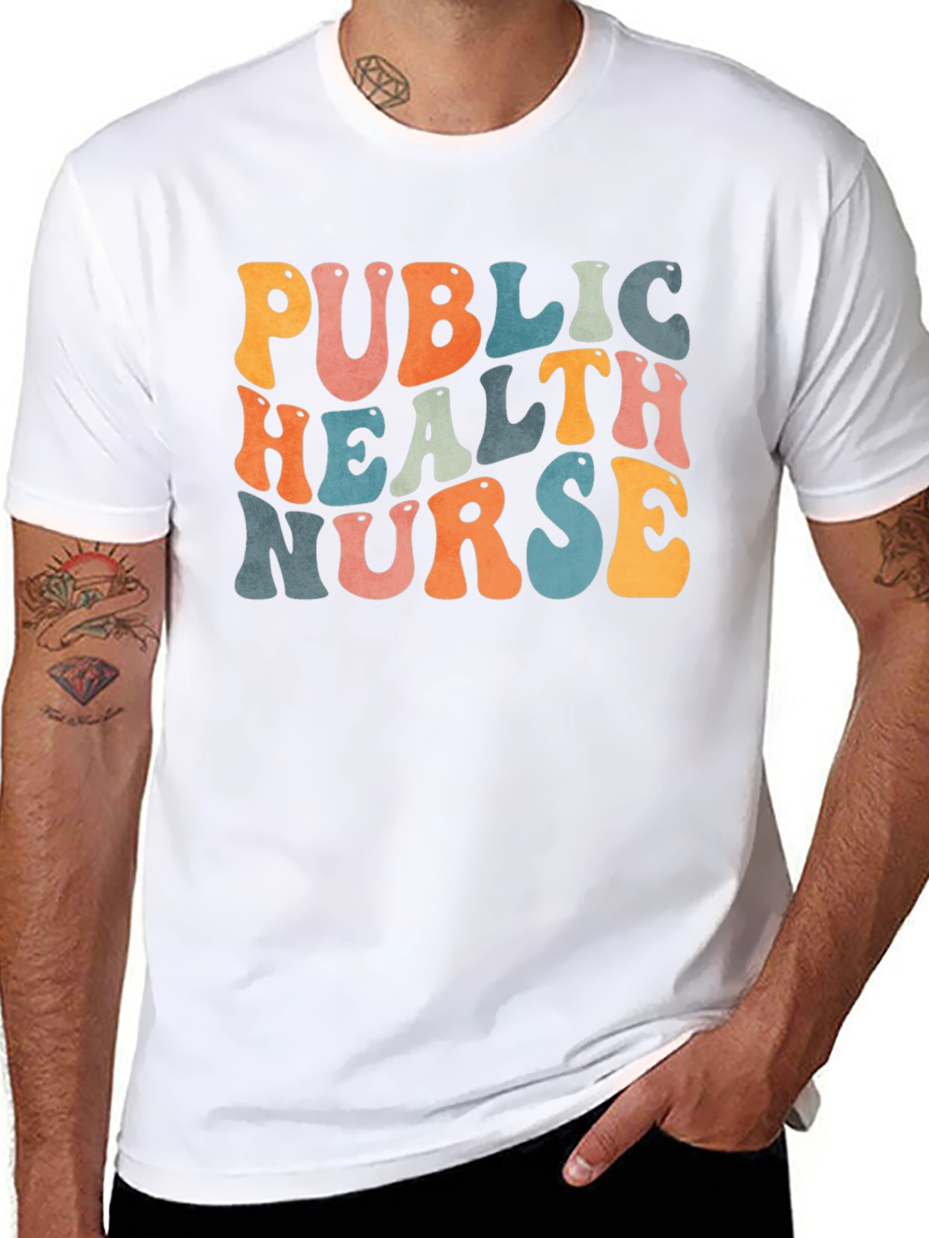Public Health Nurse T-Shirt - Retro Style