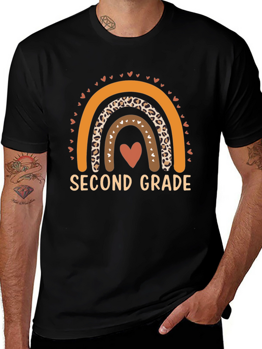 Second Grade Teacher Rainbow T-Shirt