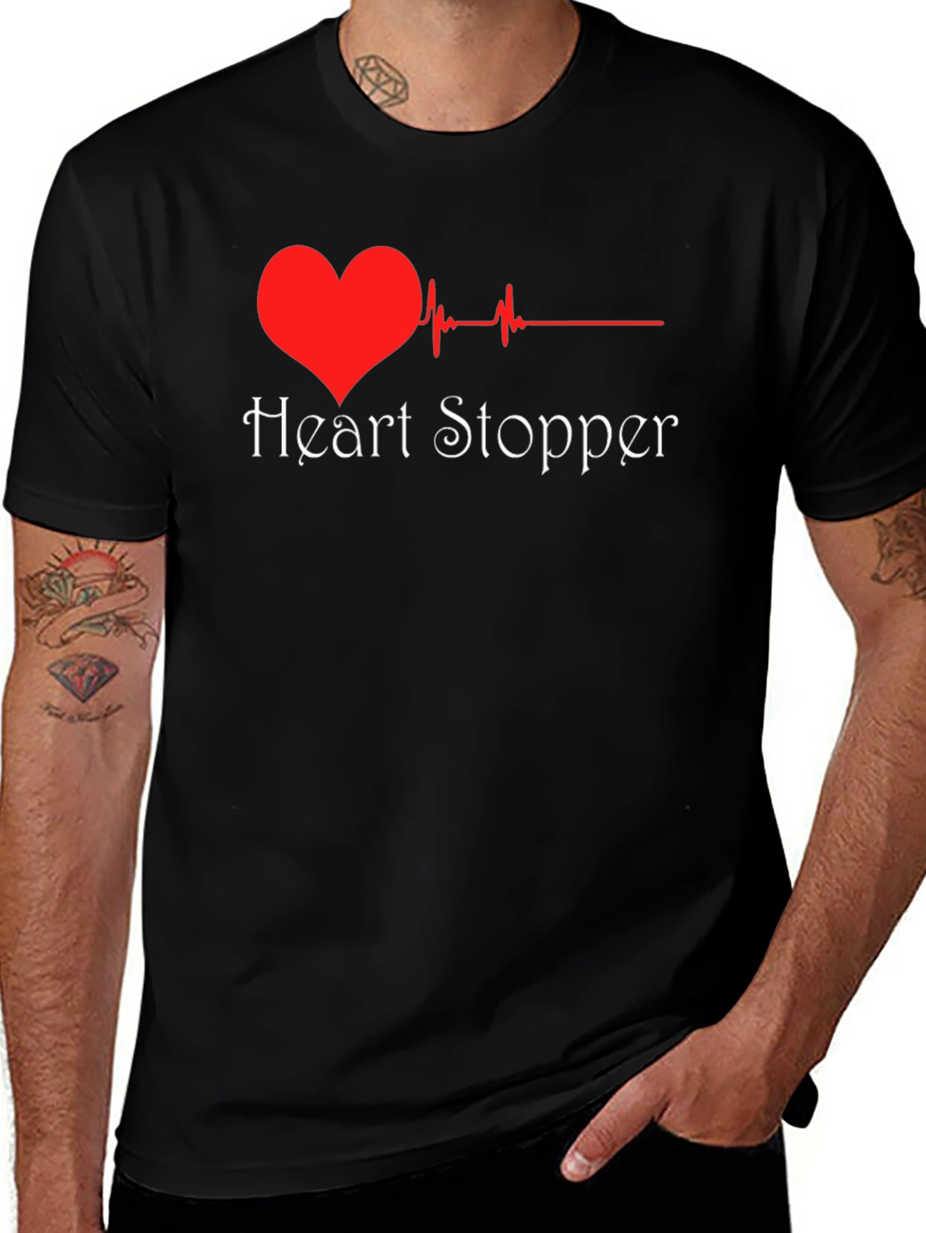 Heart Stopper T-Shirt - Heartbeat Design