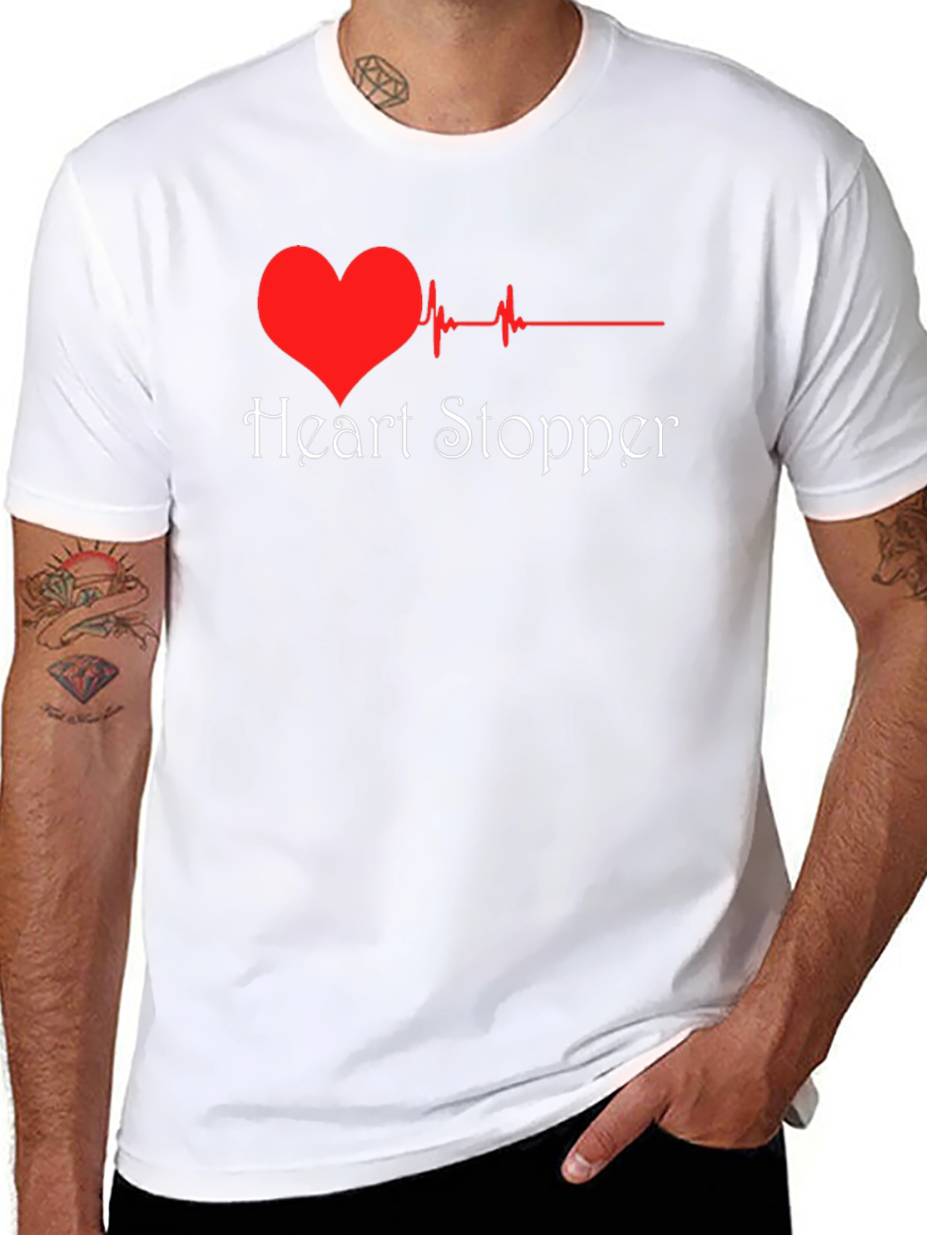 Heart Stopper T-Shirt - Heartbeat Design