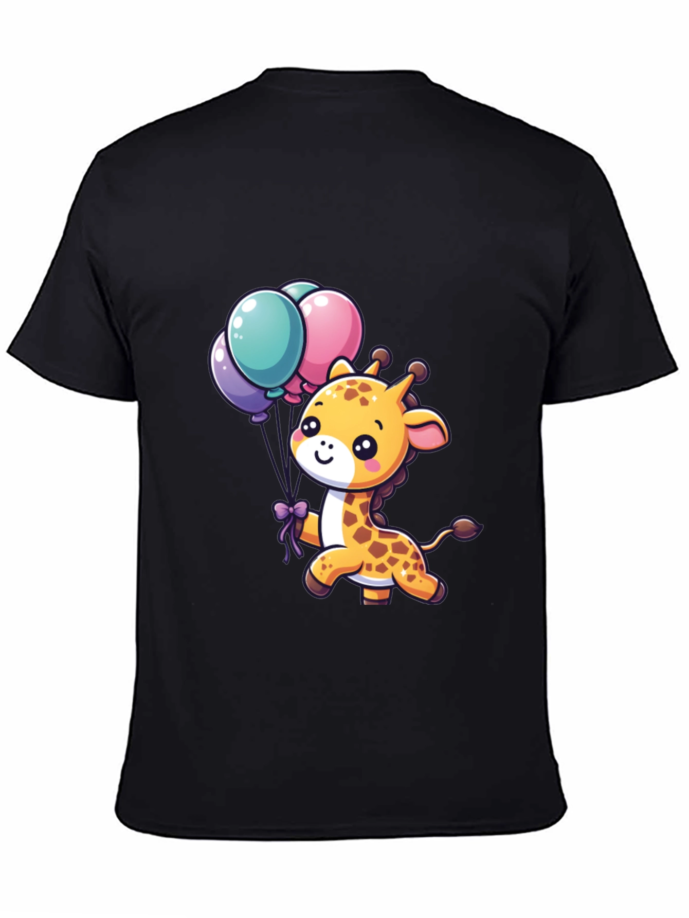 Cute Giraffe T-Shirt with Balloons
