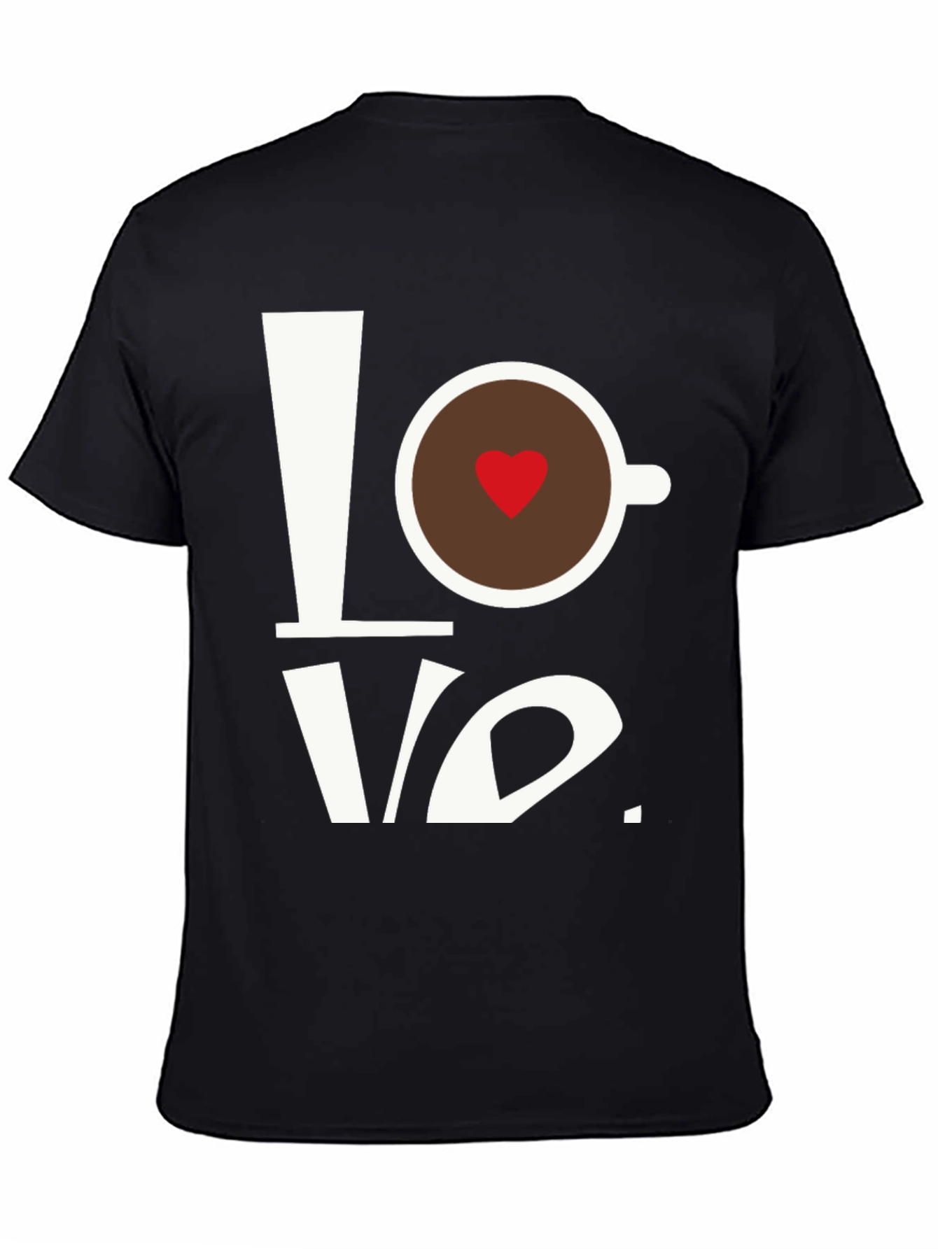 Love Coffee T-Shirt - Heart in Cup Graphic Tee