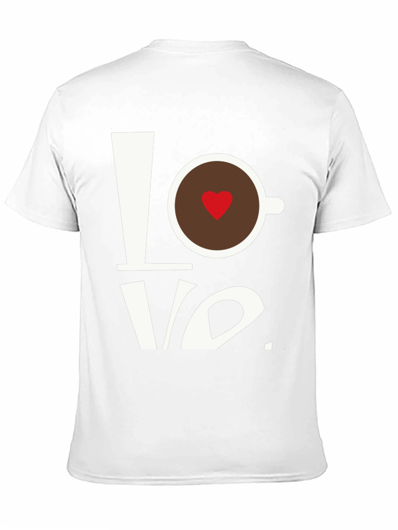 Love Coffee T-Shirt - Heart in Cup Graphic Tee