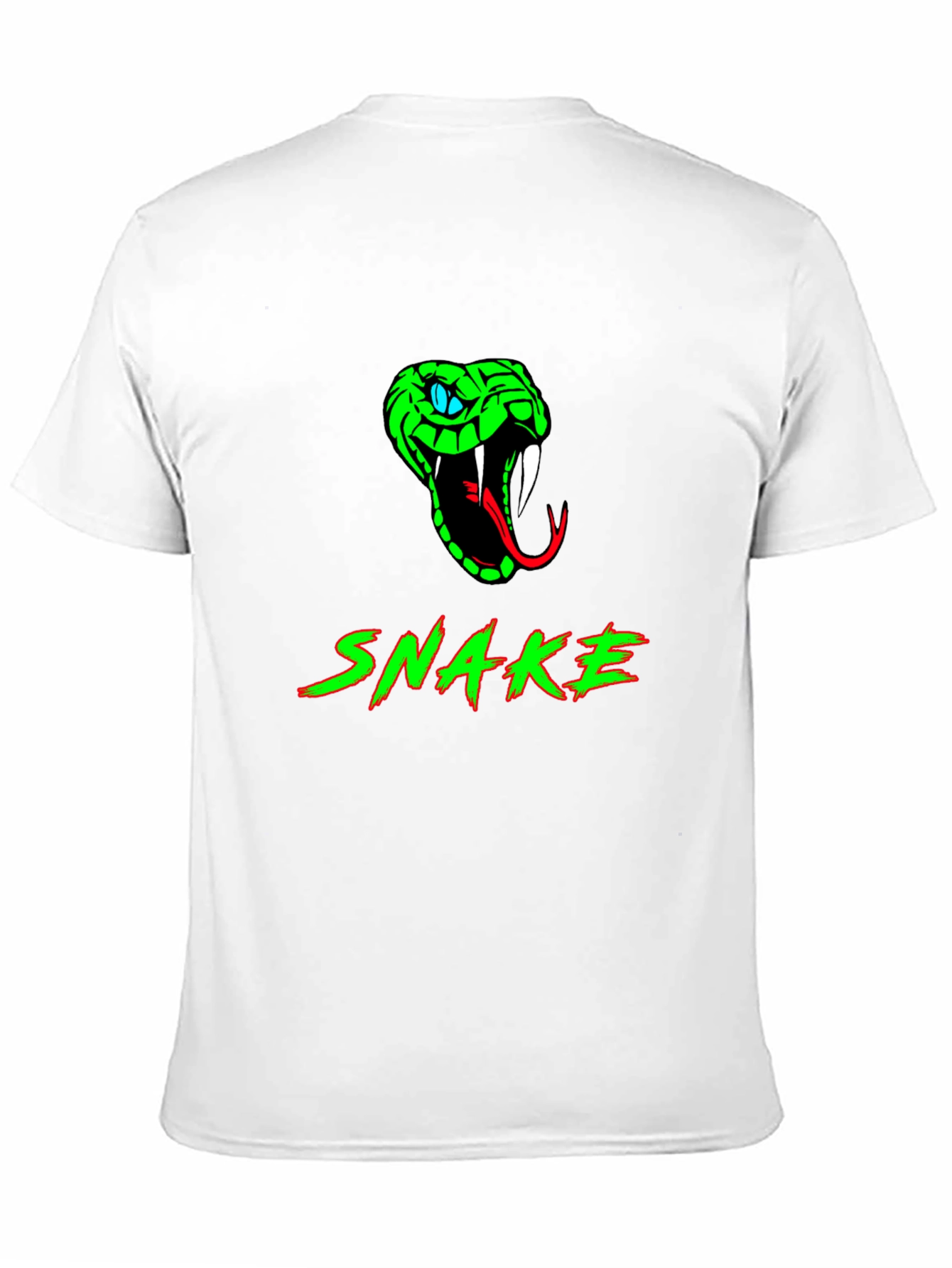 Snake Graphic T-Shirt - Mens Crew Neck Tee