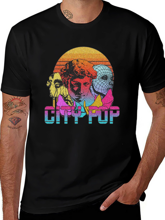 City Pop Graphic Tee - Retro Aesthetic