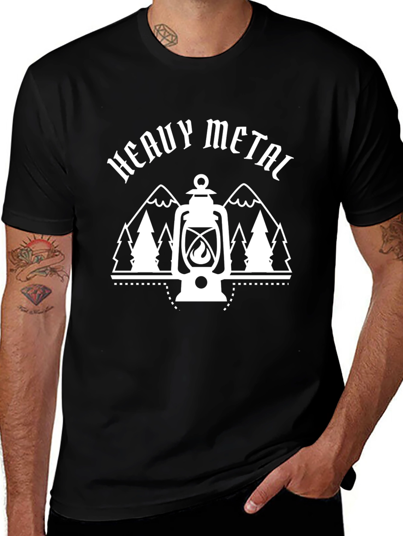 Heavy Metal Camping Lantern T-Shirt