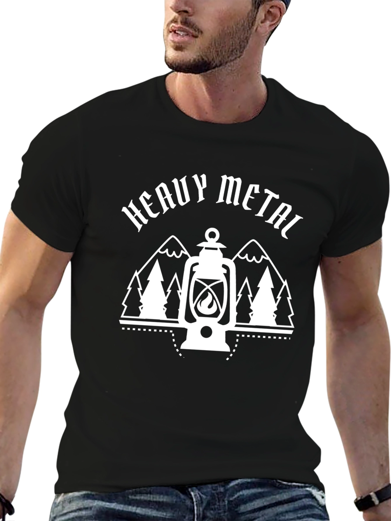 Heavy Metal Camping Lantern T-Shirt