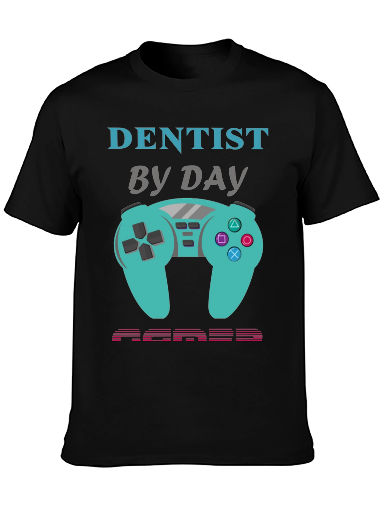 Dentist By Day Gamer By Night Graphic Tee
