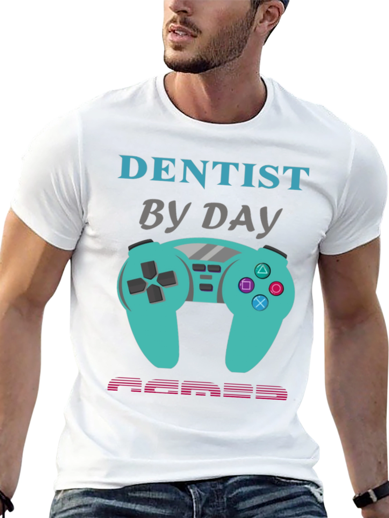 Dentist By Day Gamer By Night Graphic Tee