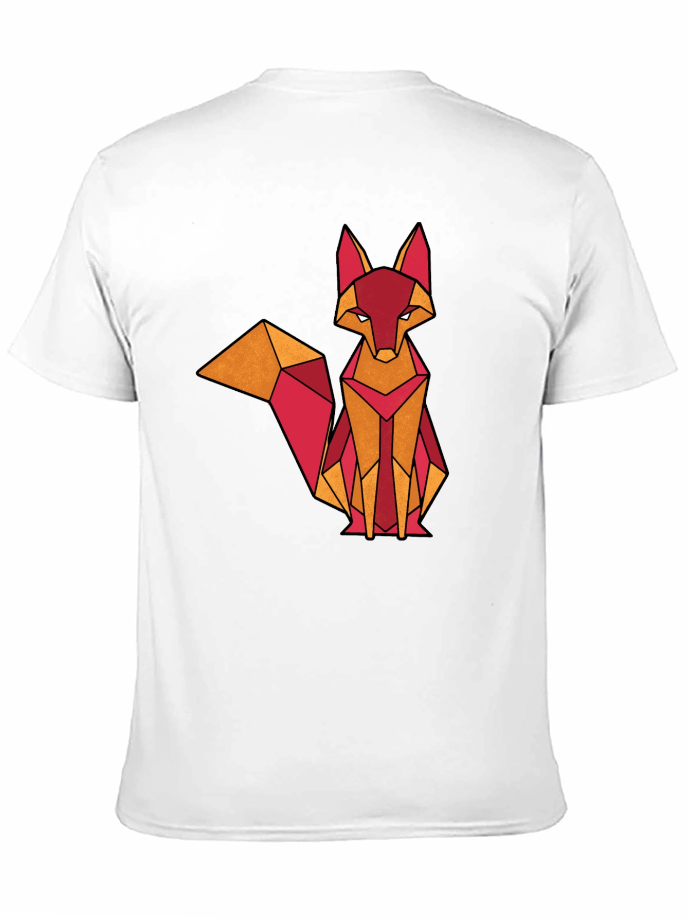 Geometric Fox Graphic Tee - Stylish & Modern
