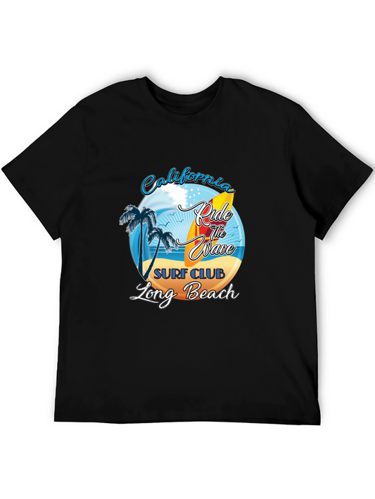 California Surf Club T-Shirt - Long Beach Ride the Wave Tee