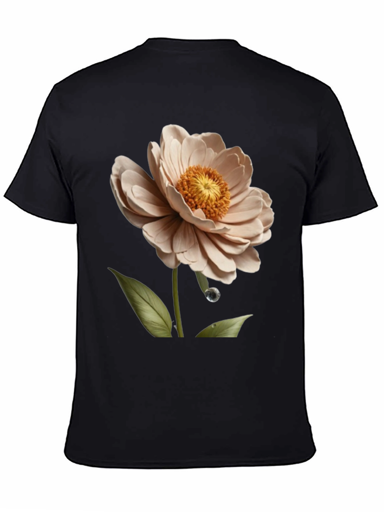 Elegant Floral T-Shirt - Artistic Flower Design