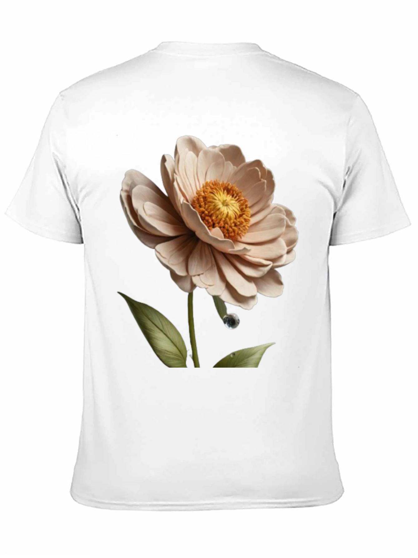 Elegant Floral T-Shirt - Artistic Flower Design